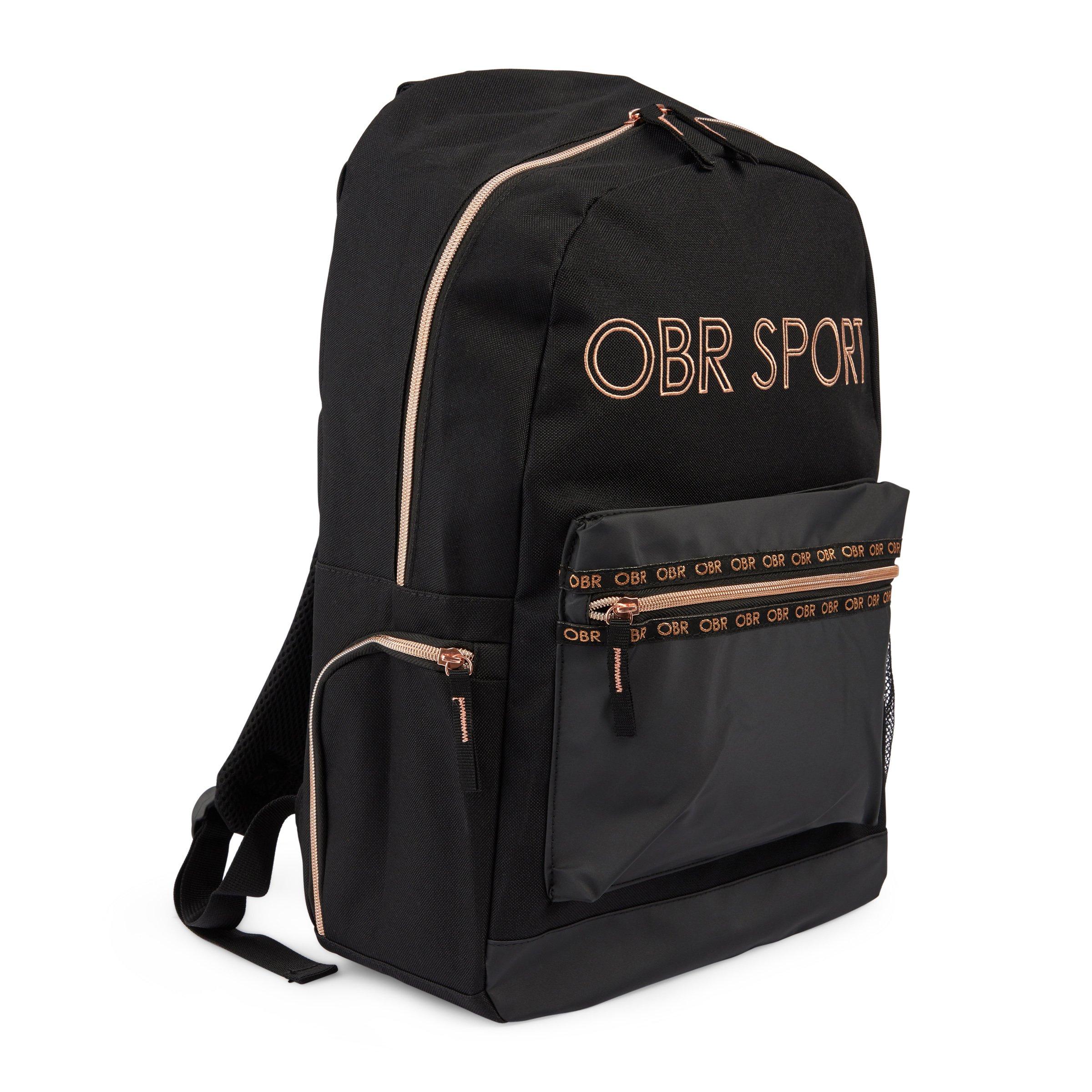 Black and discount rose gold backpack