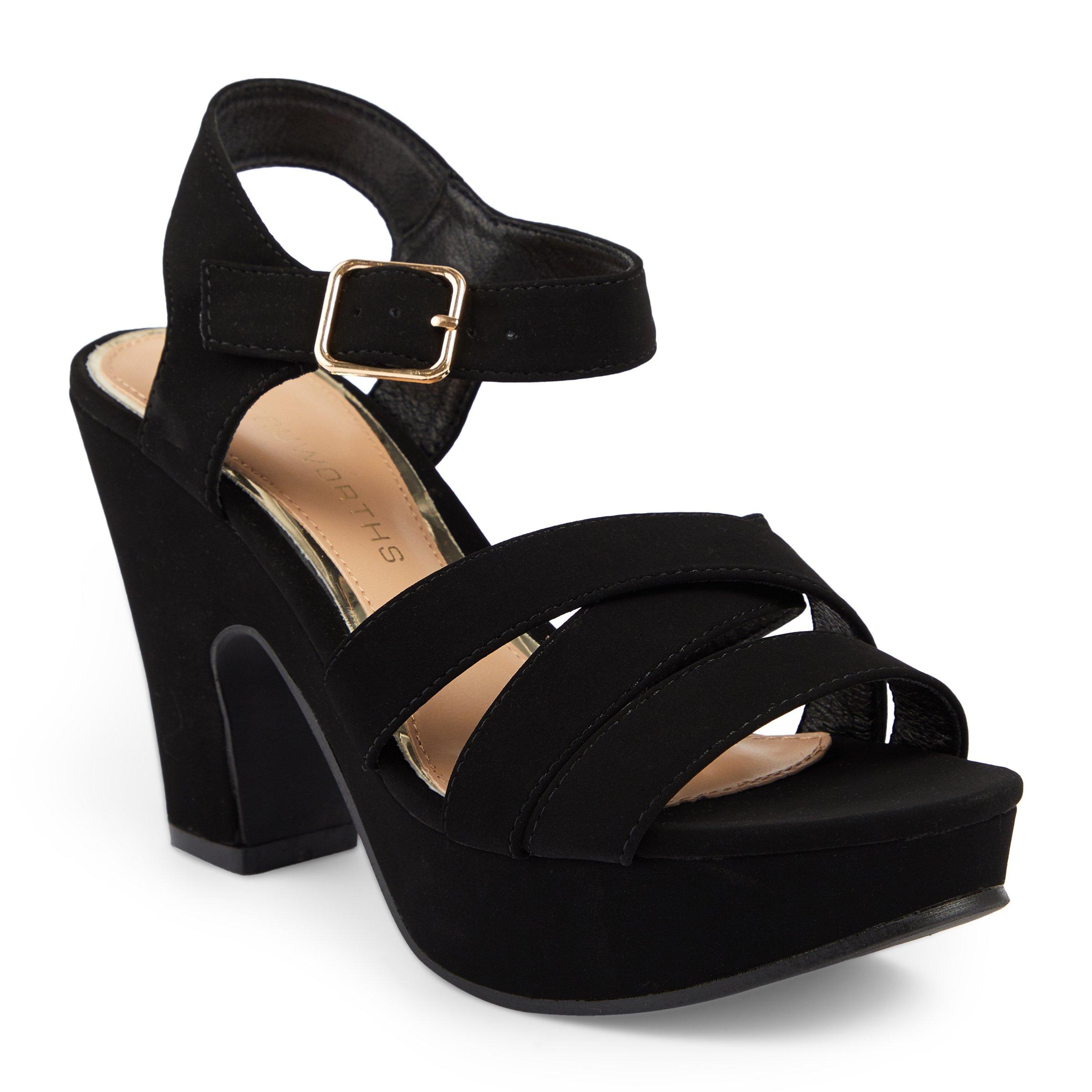 Black Platform Sandal 3048464 Truworths