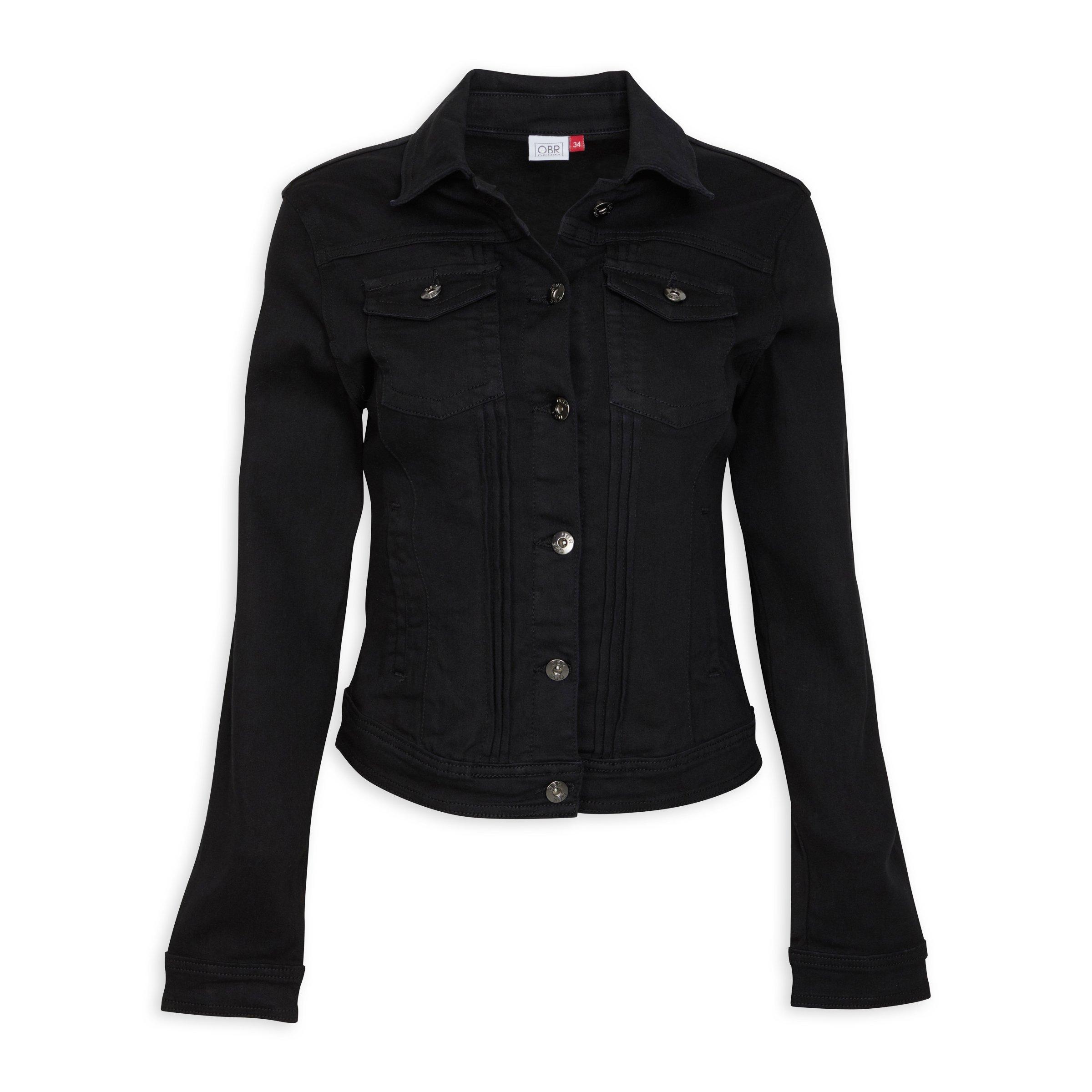 Jean jacket deals black womens