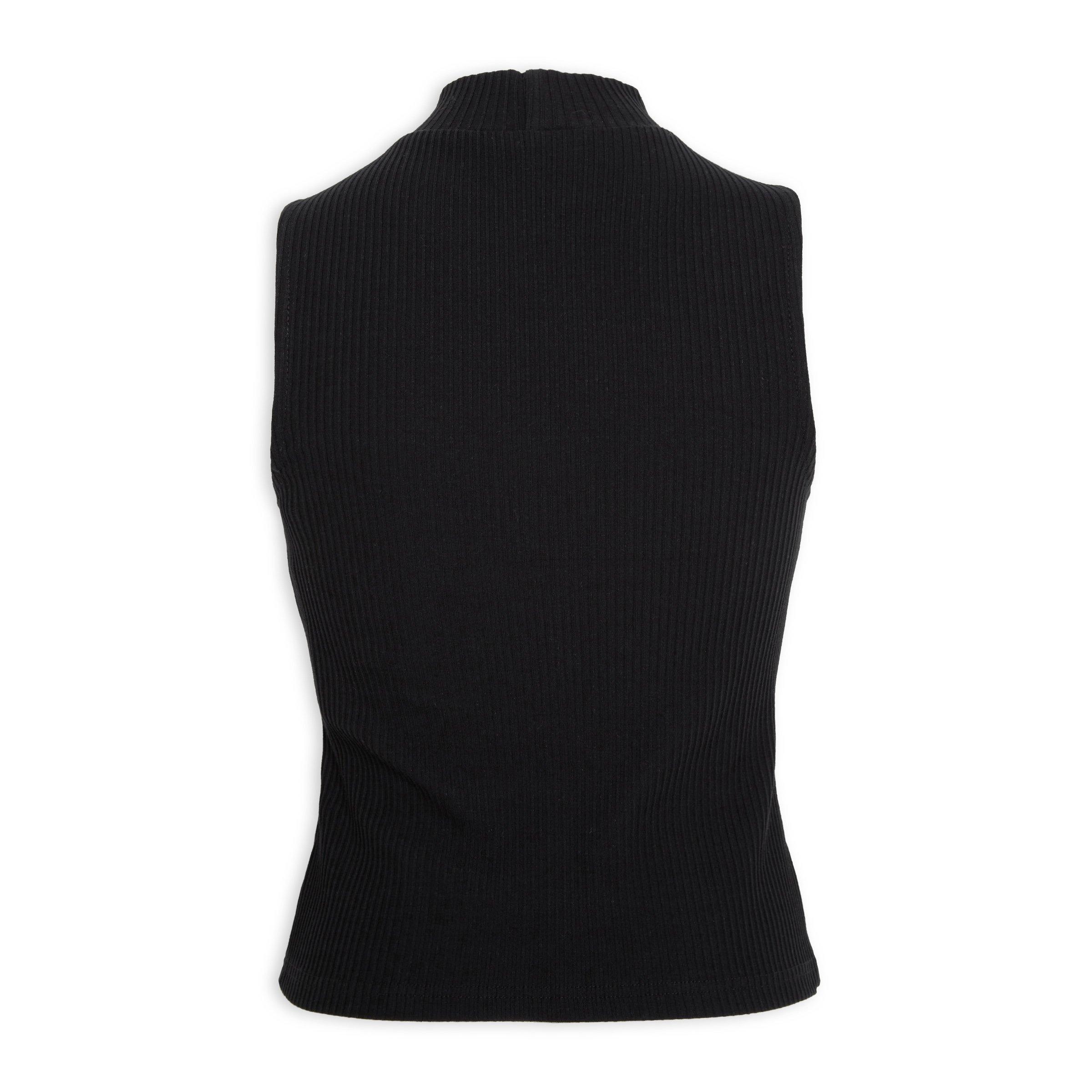 Black Turtle Neck Vest 3049974 Identity