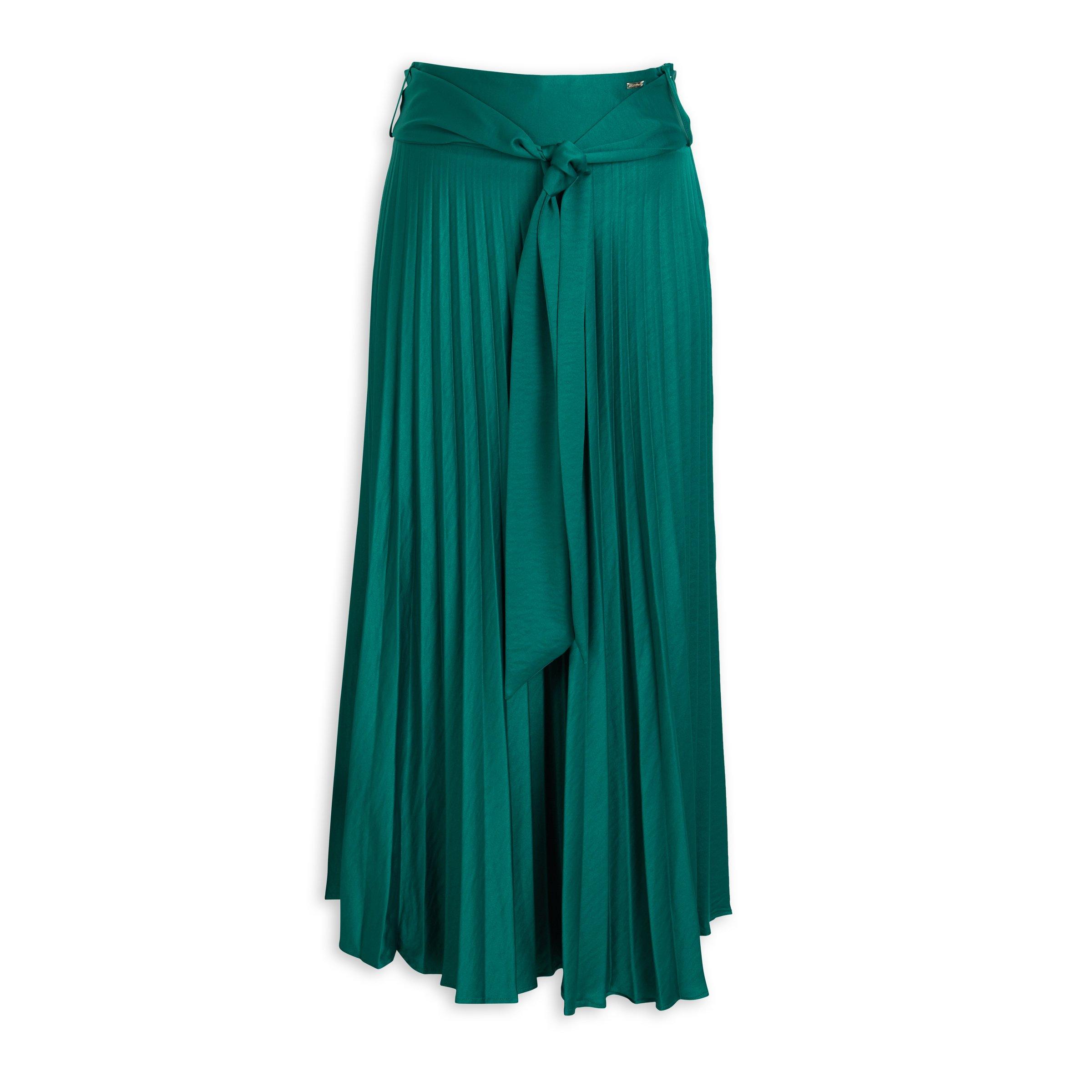 Green Pleated Skirt 3049983 Finnigans