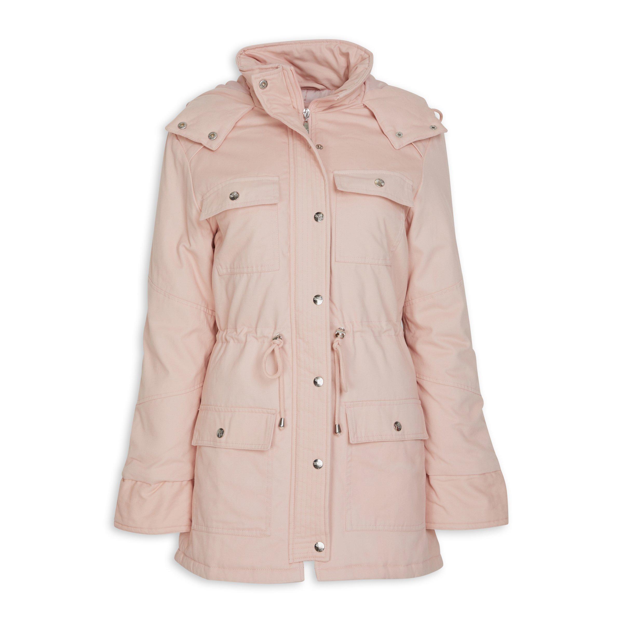 Light pink parka on sale jacket