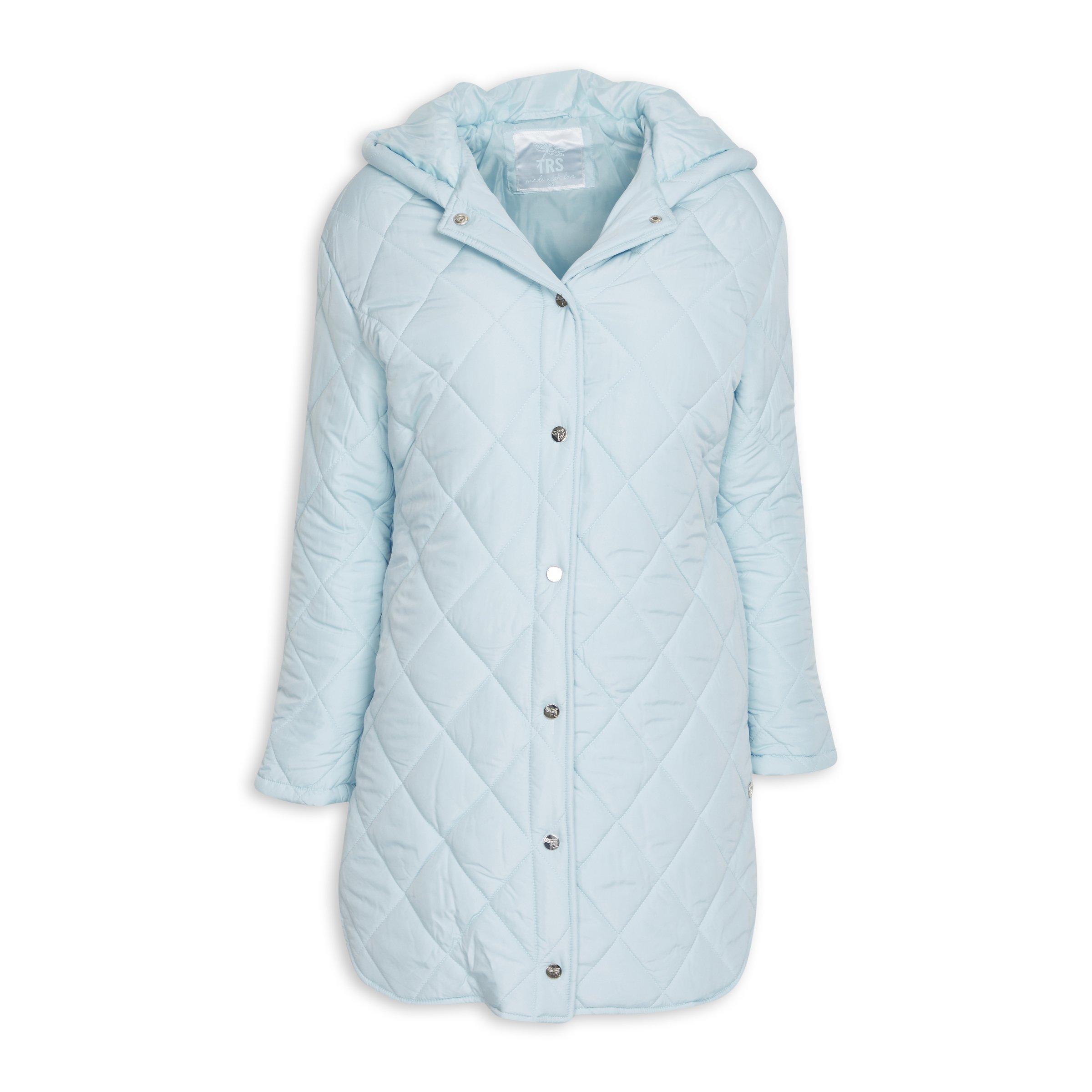 Pale blue outlet puffer coat