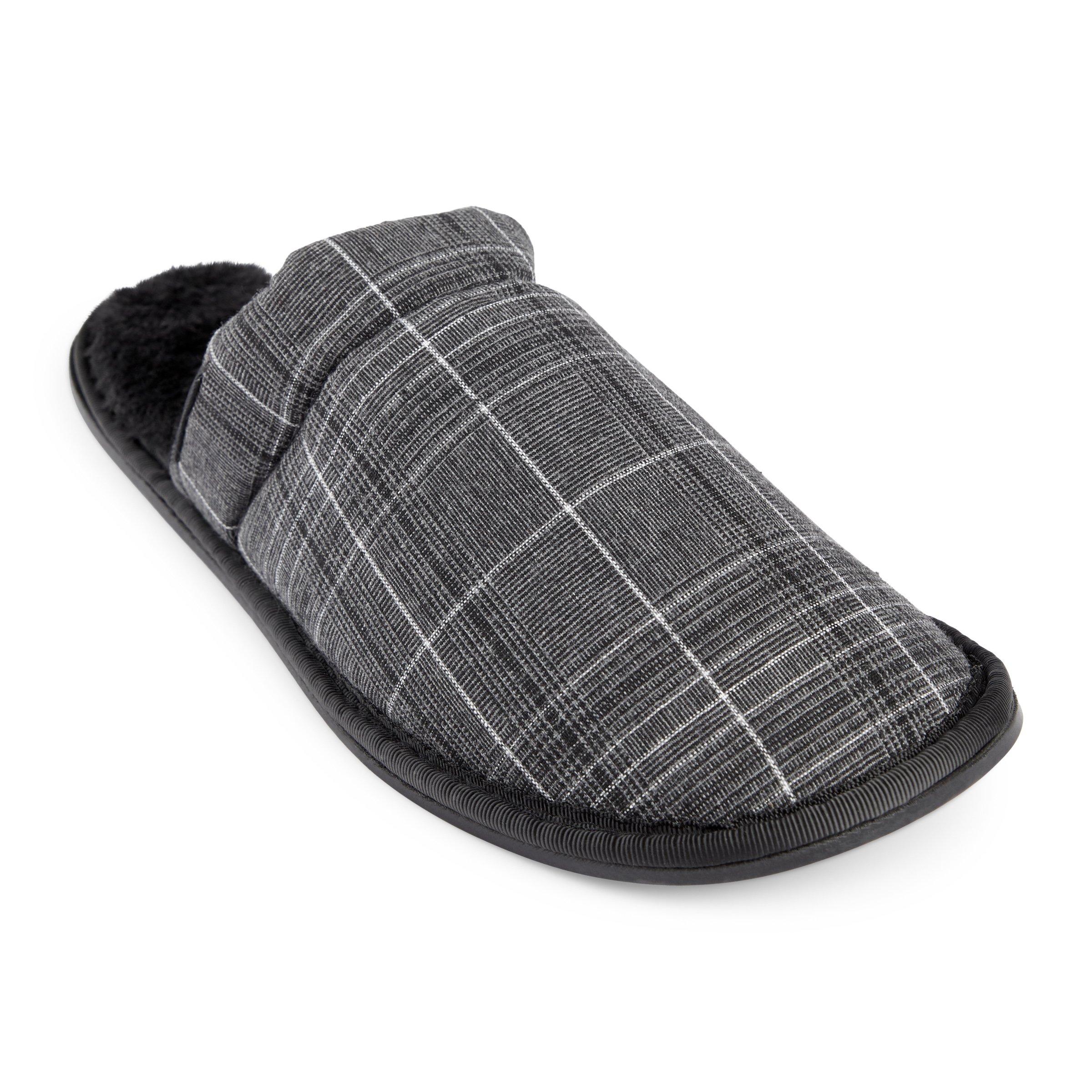 Mens on sale gray slippers