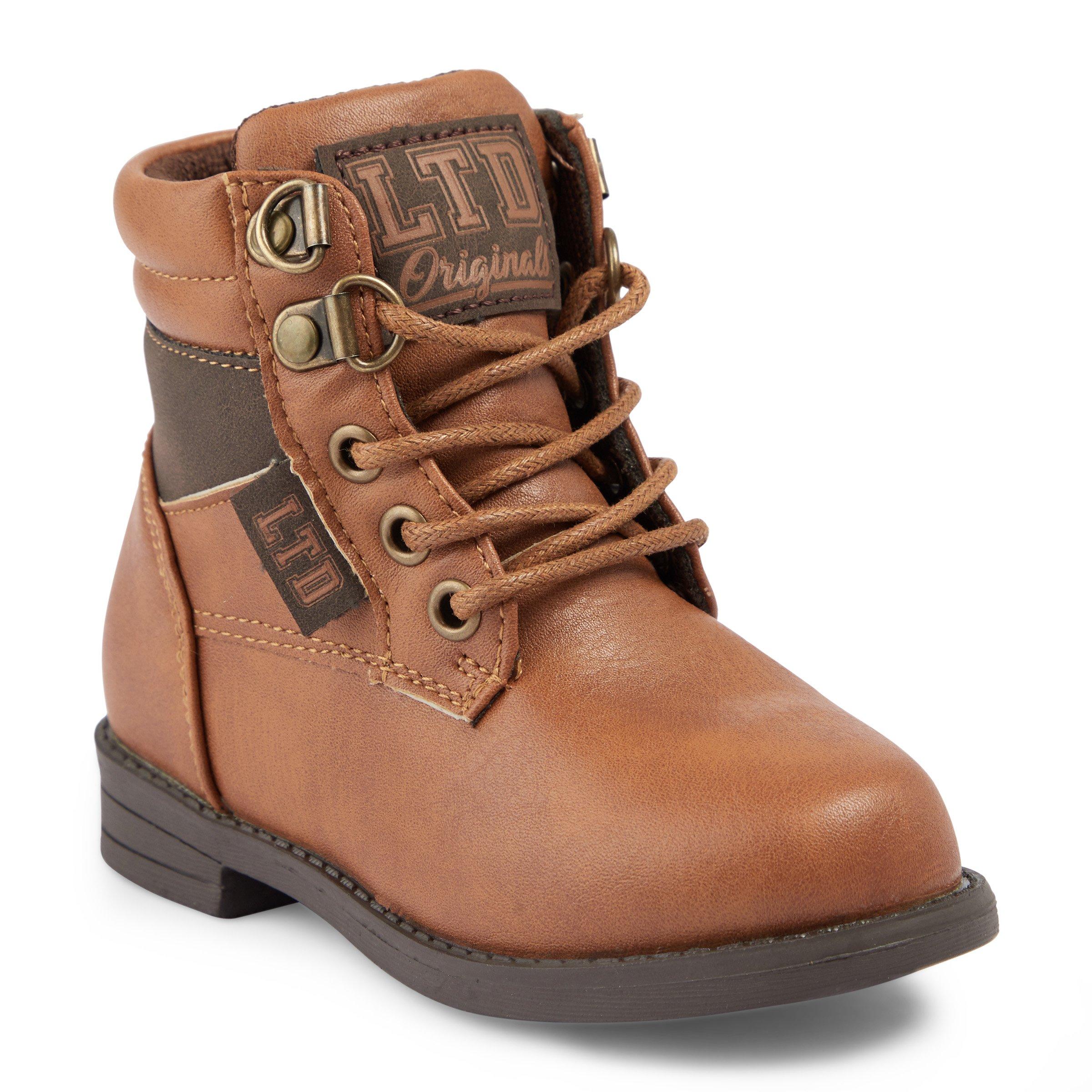 Boys Brown Military Boot 3051176 LTD Kids