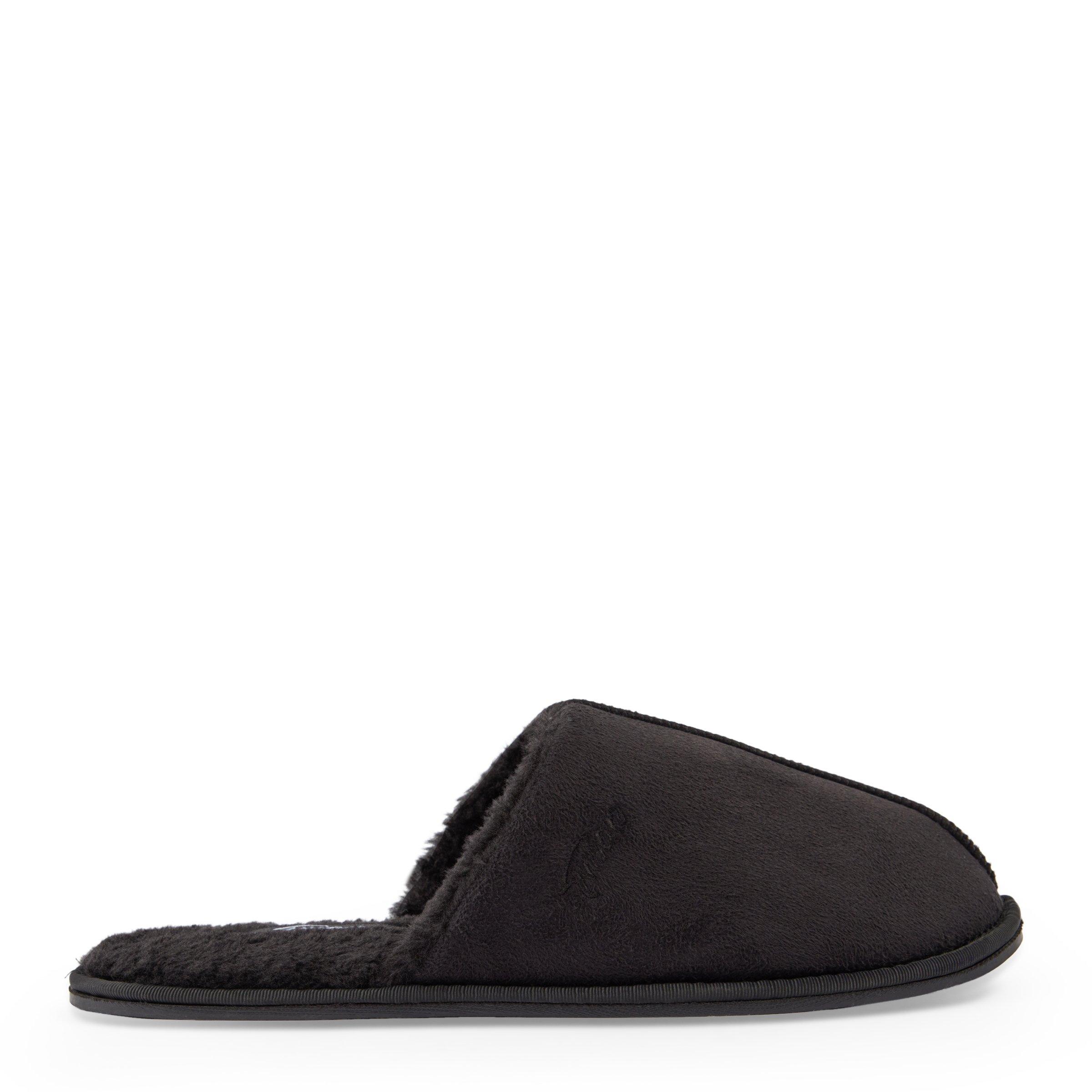 Suede discount mule slippers