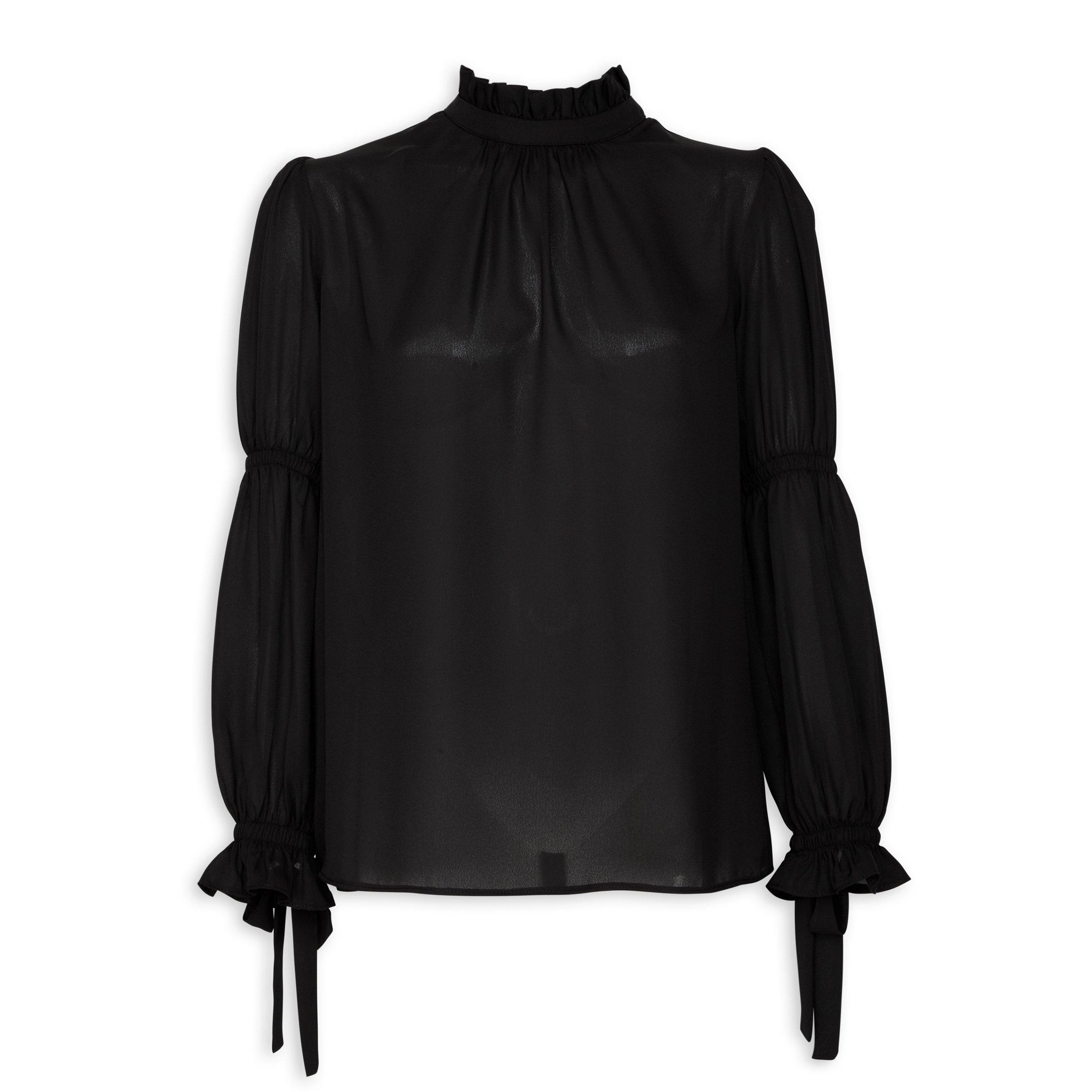 Ladies black clearance blouse