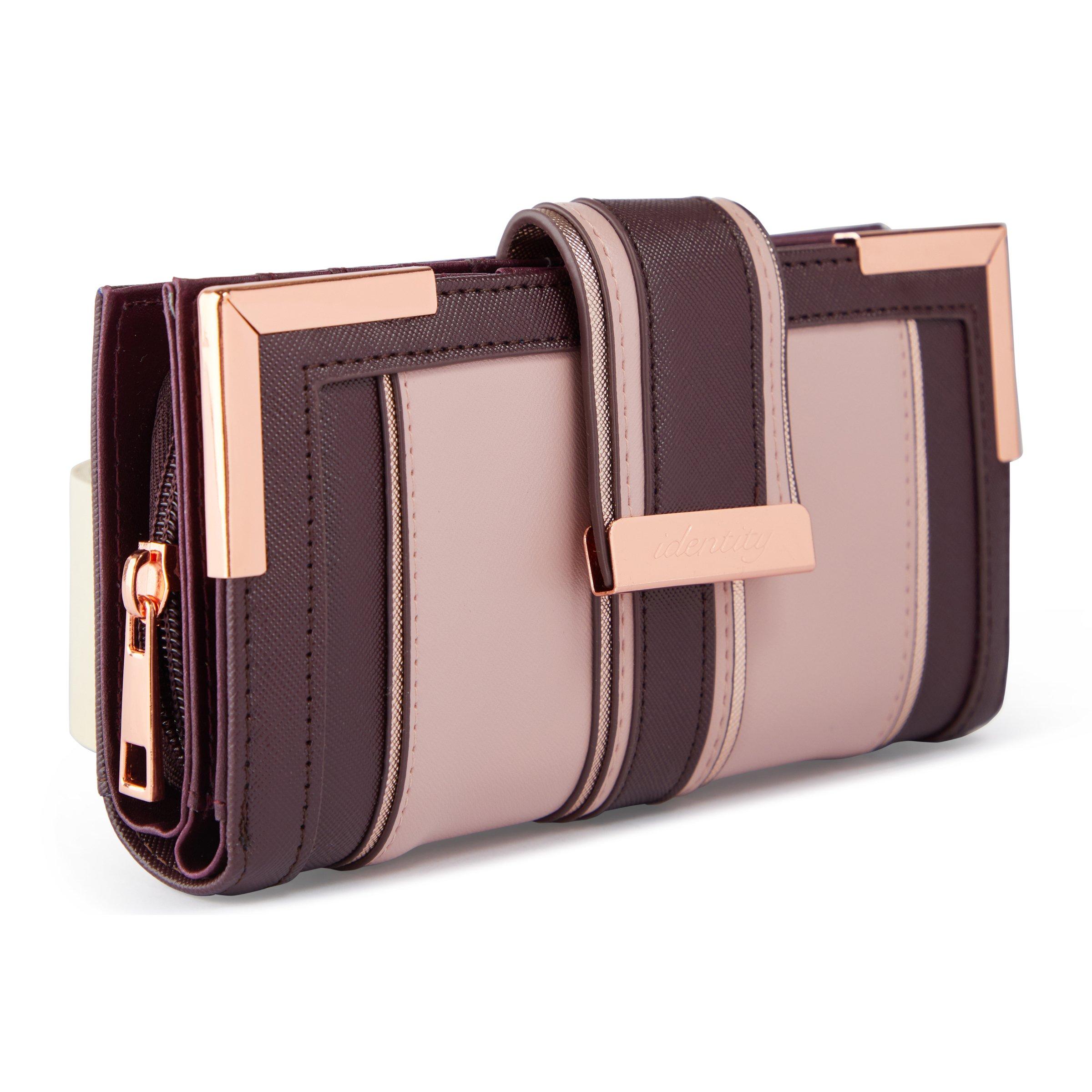 Plum Flap Out Purse 3054609 Identity