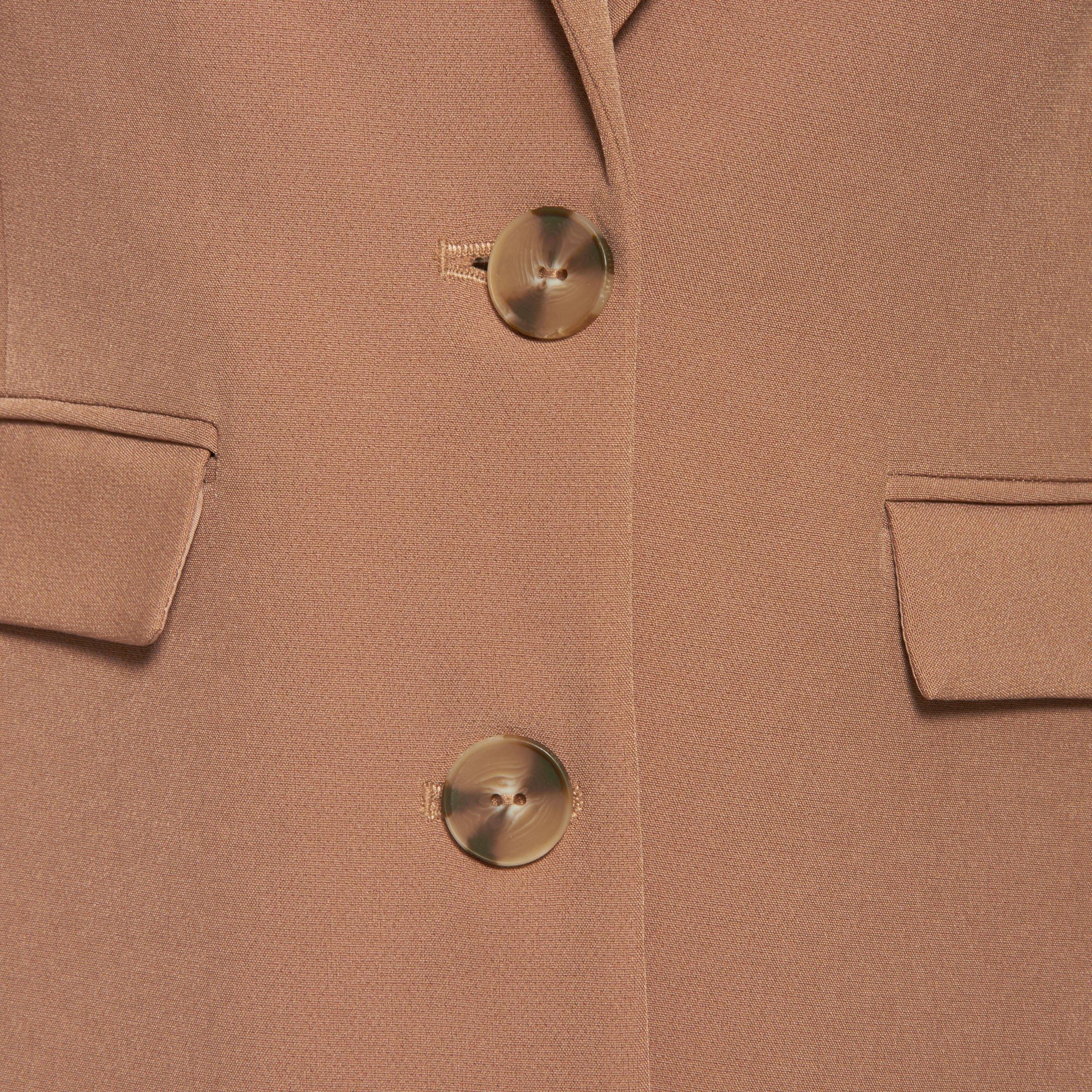 Fitted discount camel blazer