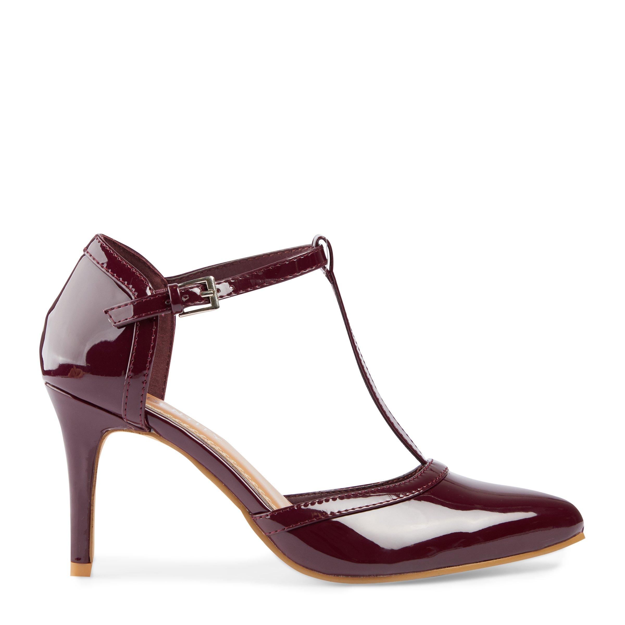 Burgundy mary shop jane heels