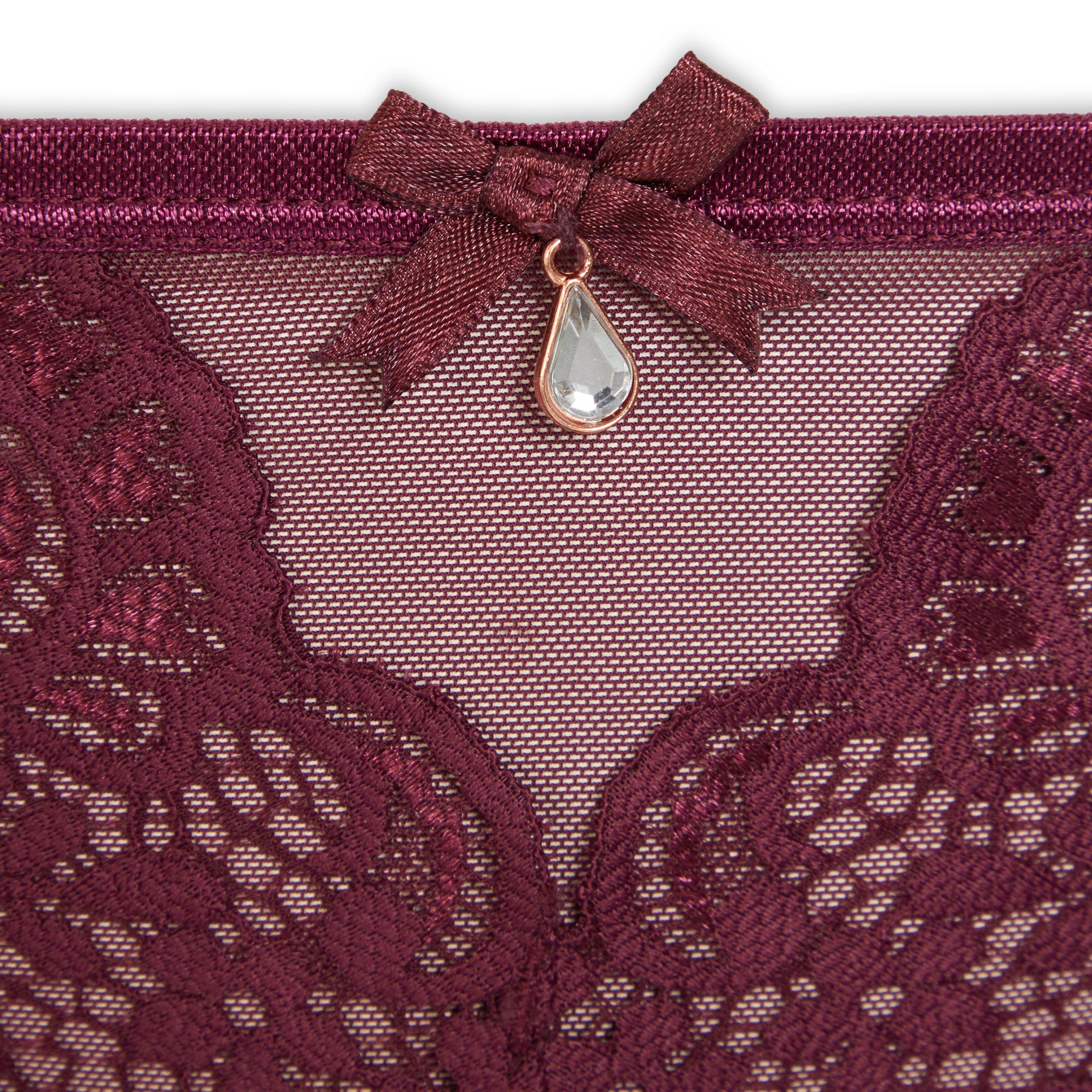 3 Pack Lace Brazilian Panties - Fig/Rose/Barberry – LEGiT