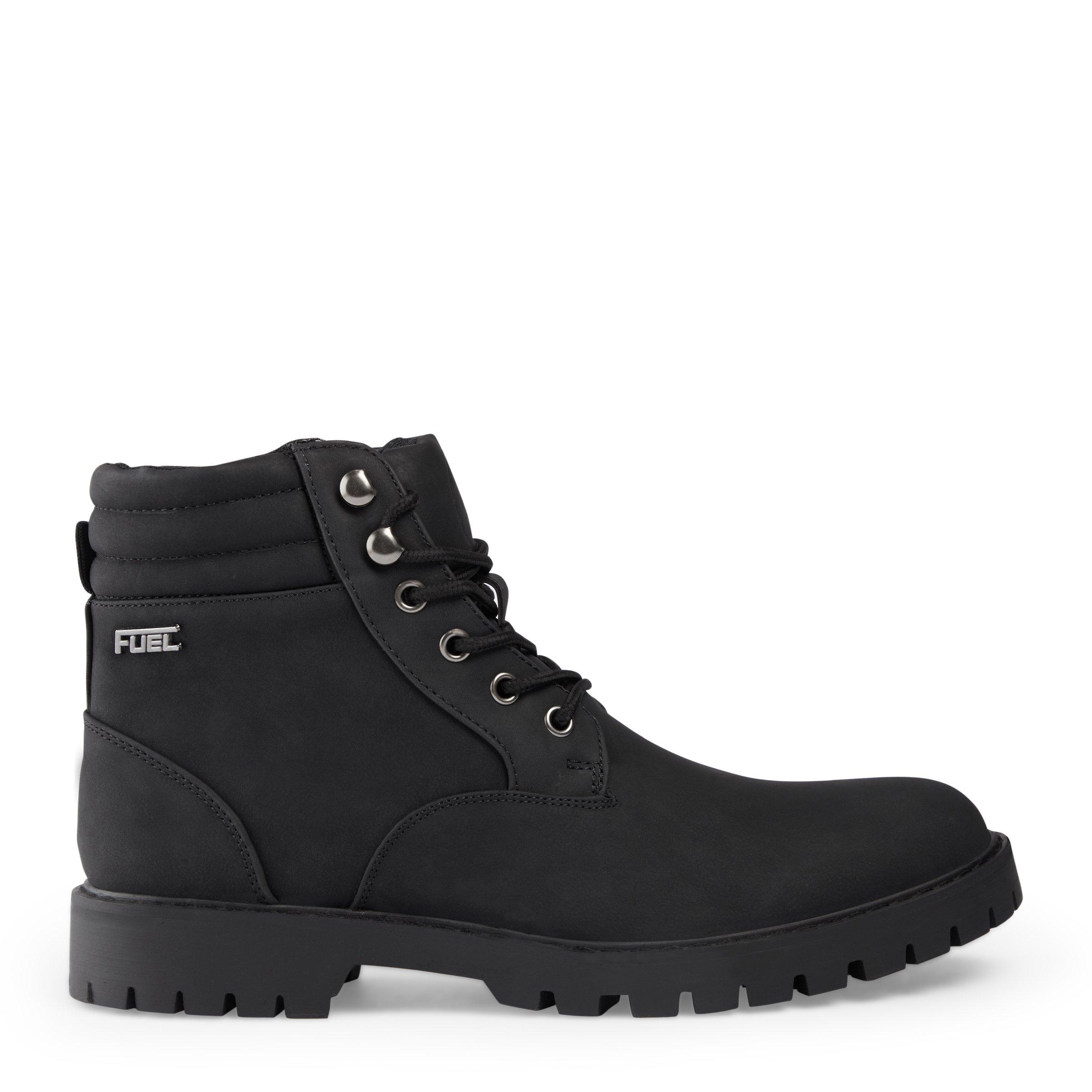 Black chunky hiking boots sale