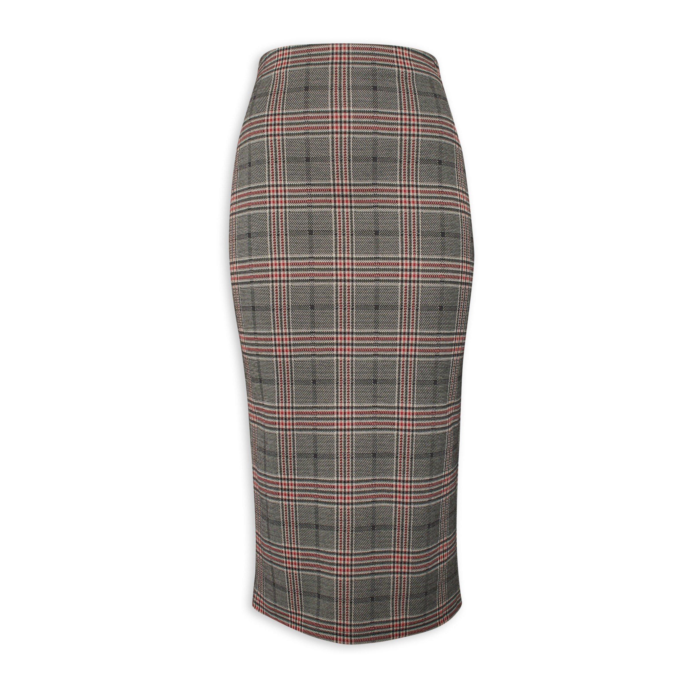 Check bodycon skirt sales