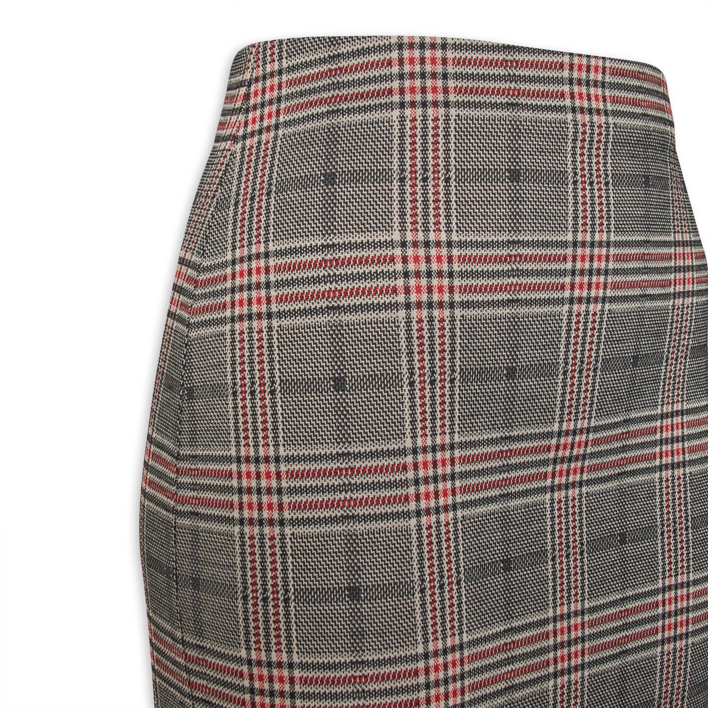 Red Check Bodycon Skirt 3060078 Truworths