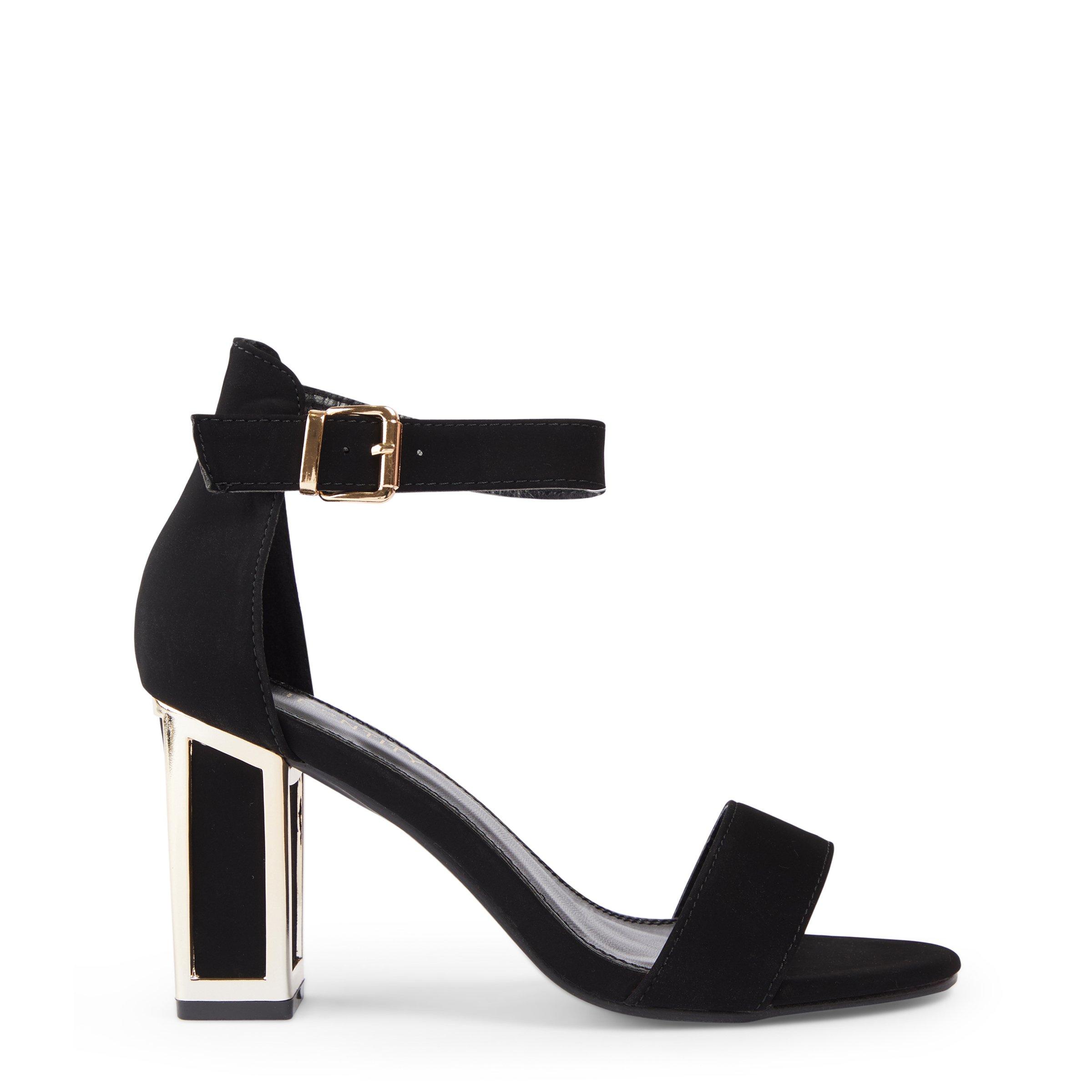 Ankle Strap Heel - Black