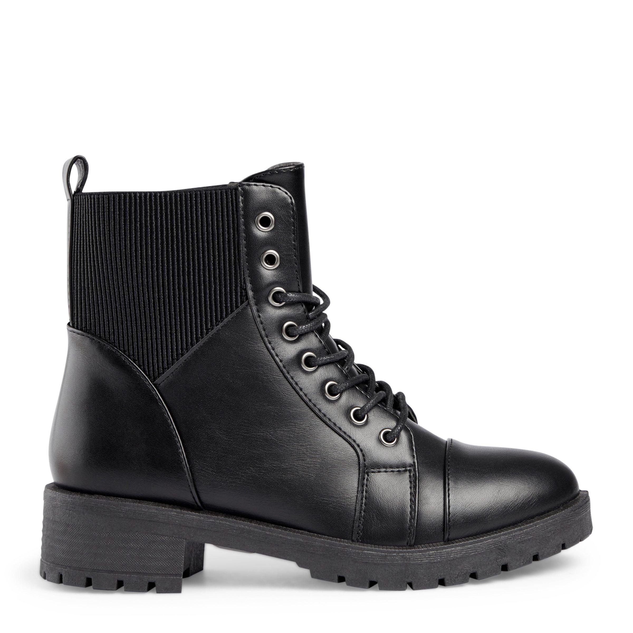 Black military outlet boots