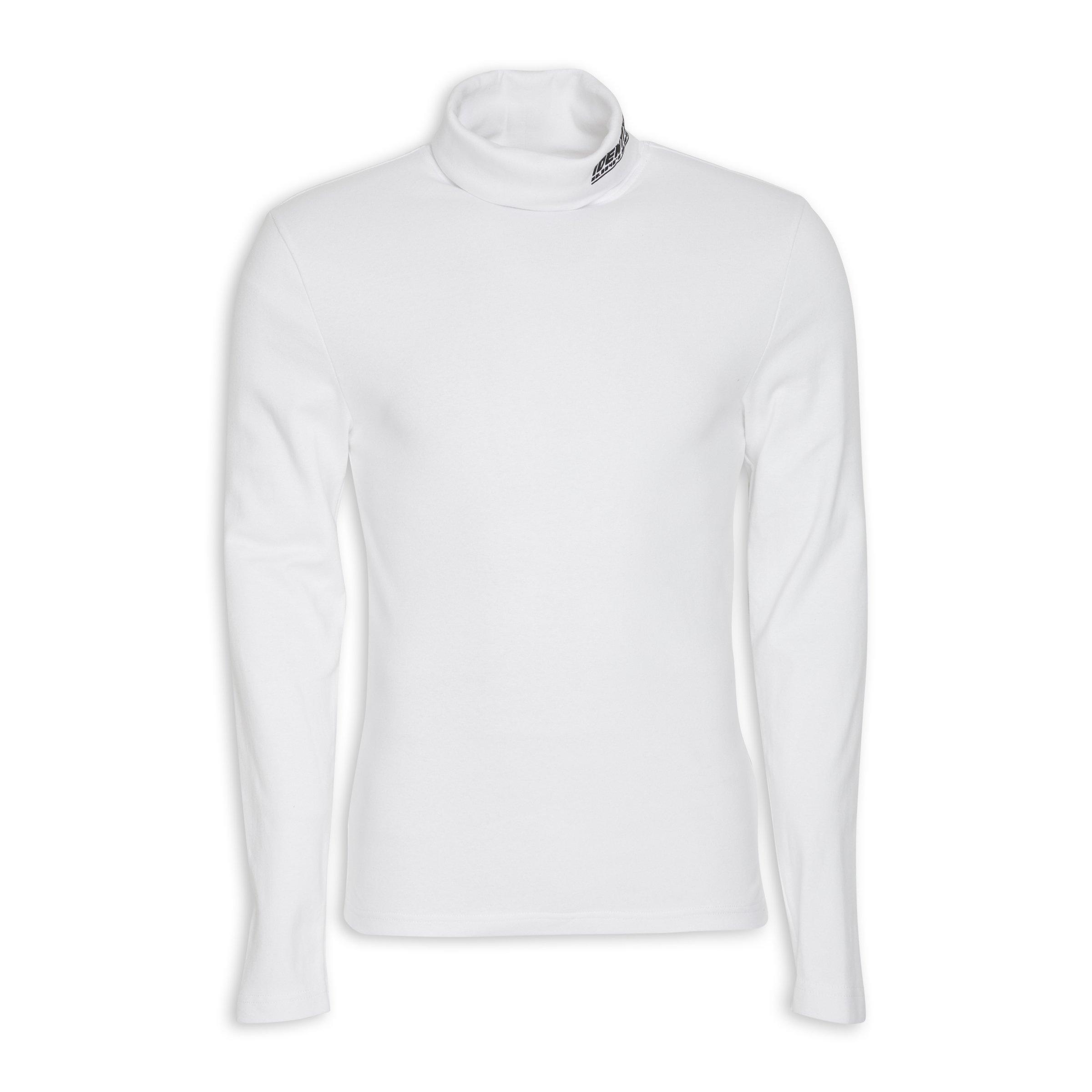 White polo neck store mens