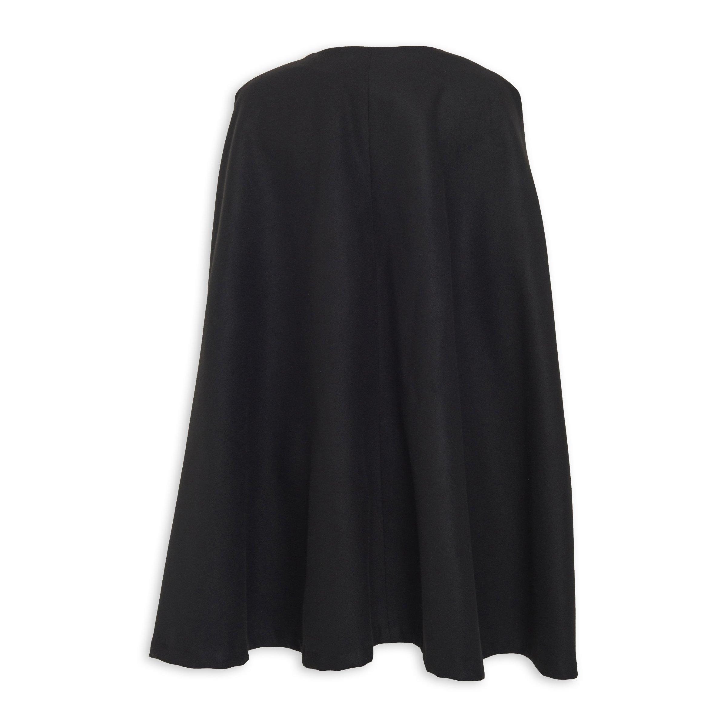 Black Long Cape Jacket (3060996) | Truworths