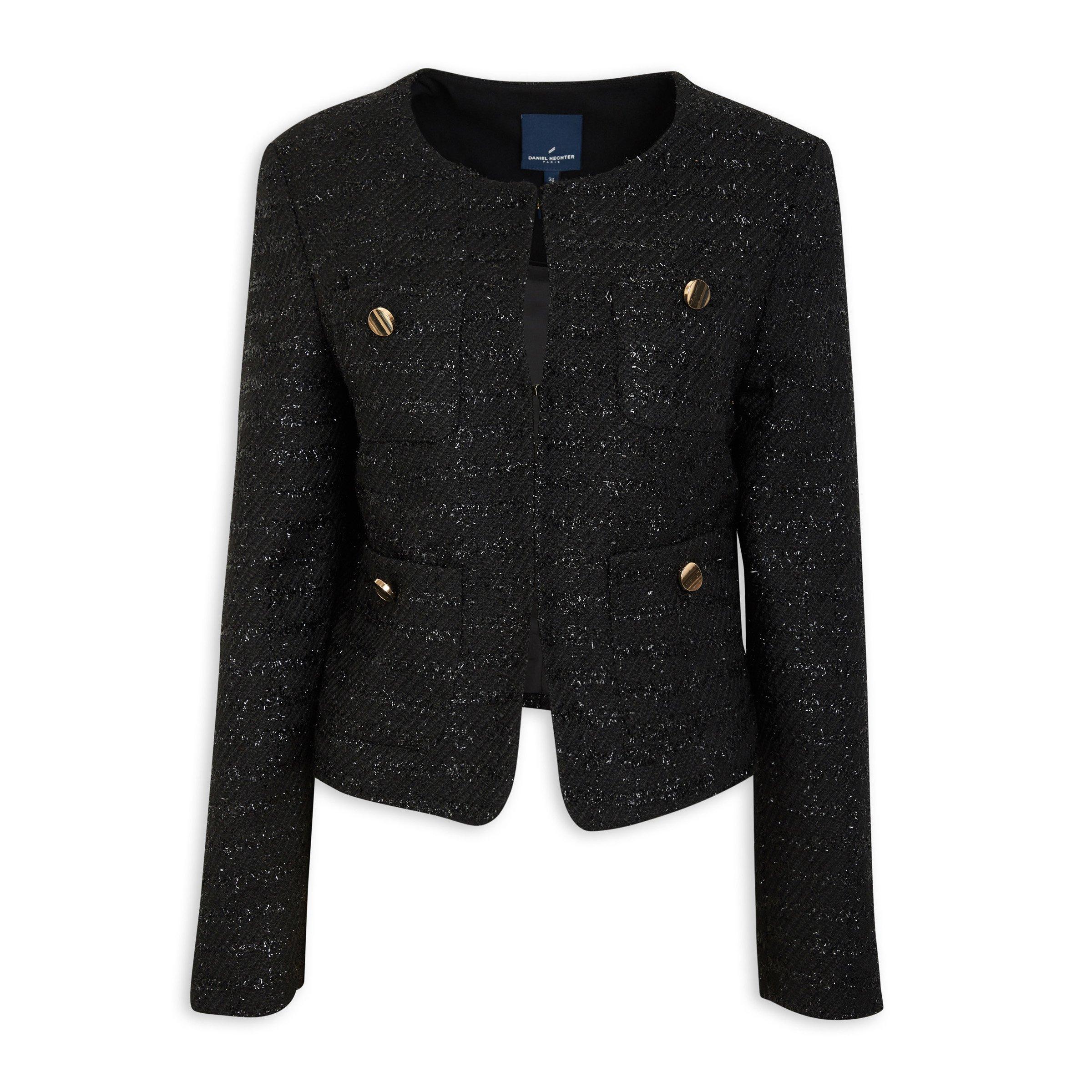 Black Bouclé Blazer