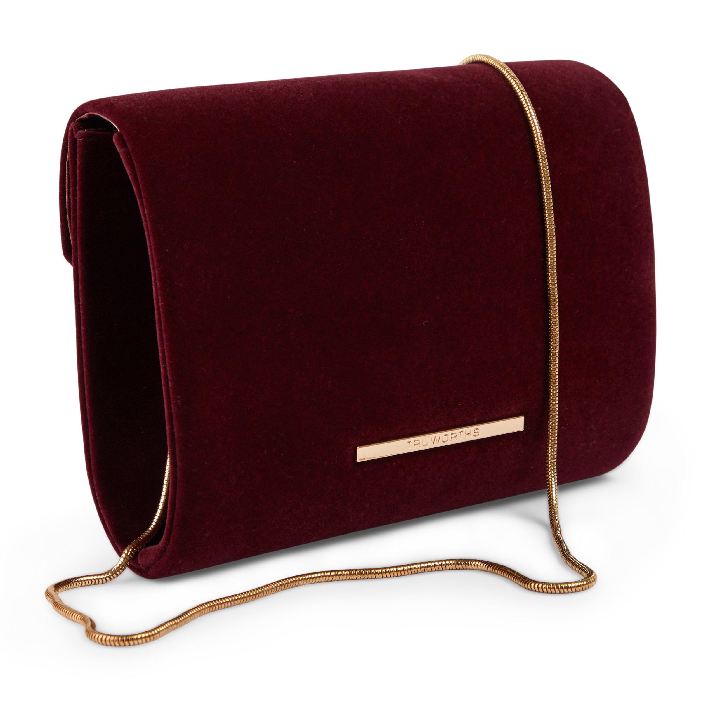 Burgundy red clutch clearance bag