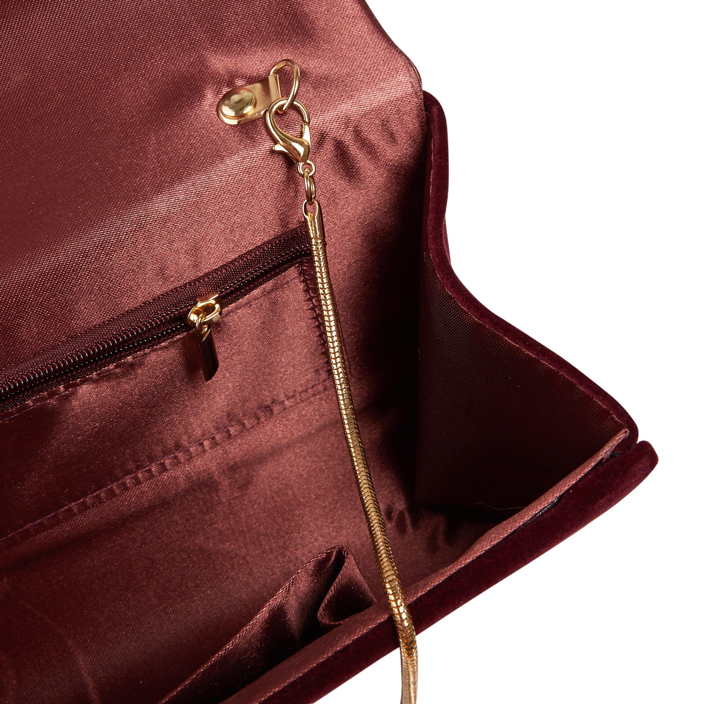 Burgundy 2024 clutch handbag