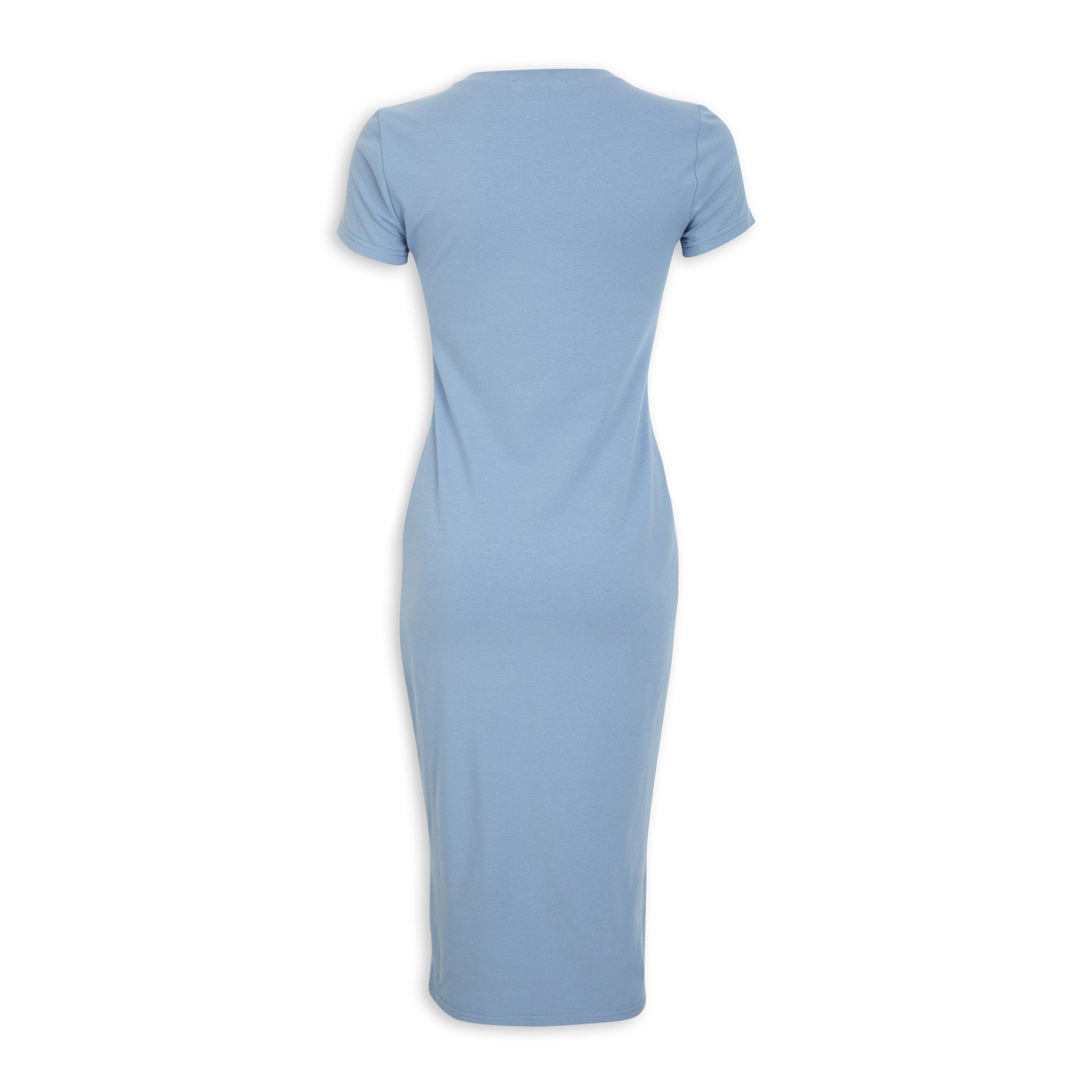 Pale blue cheap t shirt dress