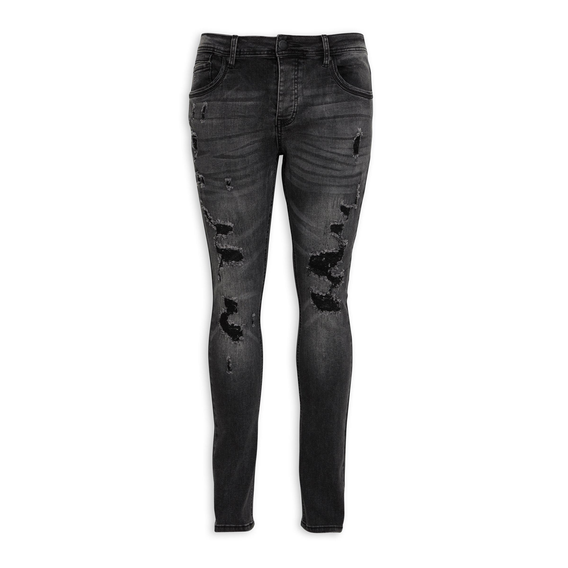 Black really outlet ripped jeans