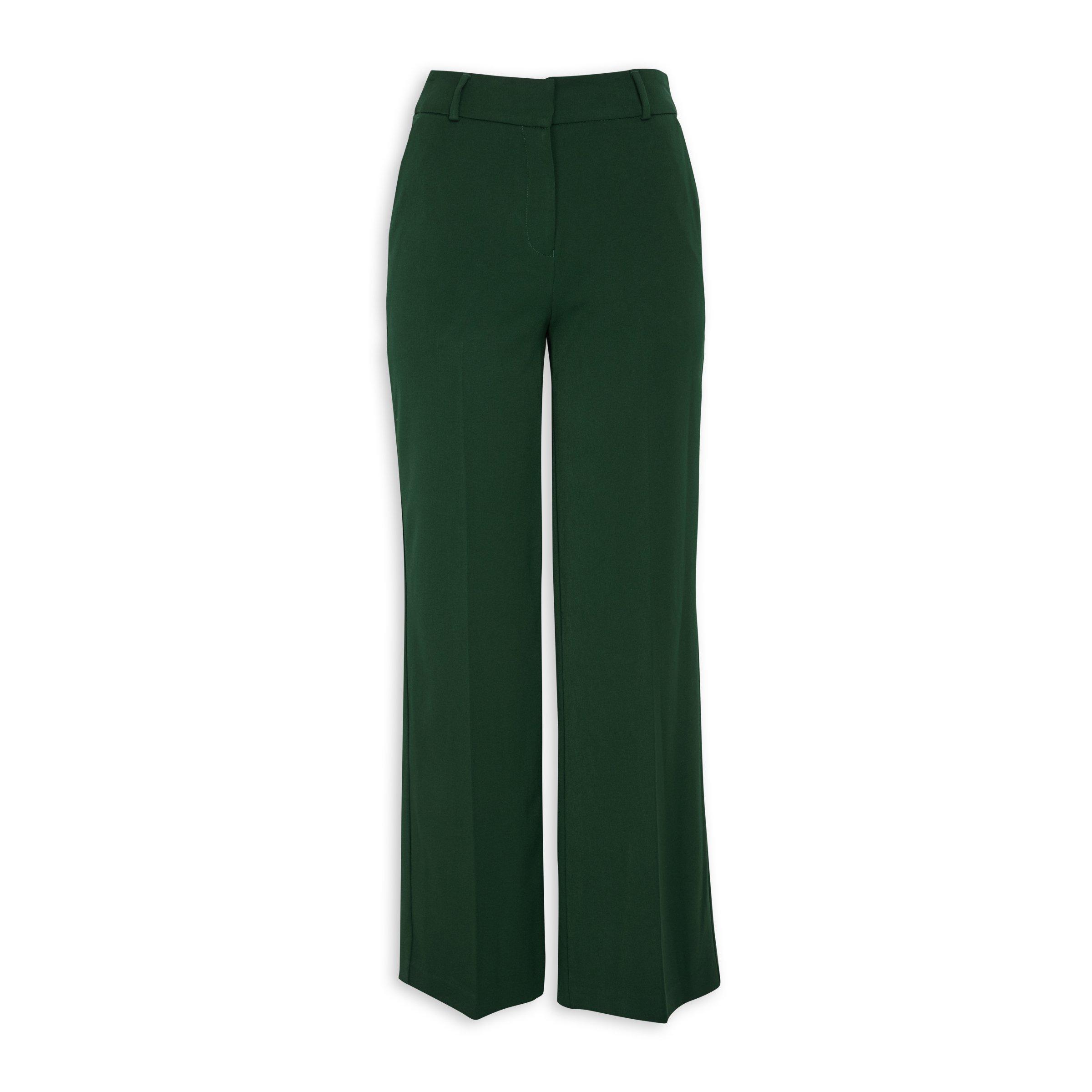 Green Wide Leg Pants