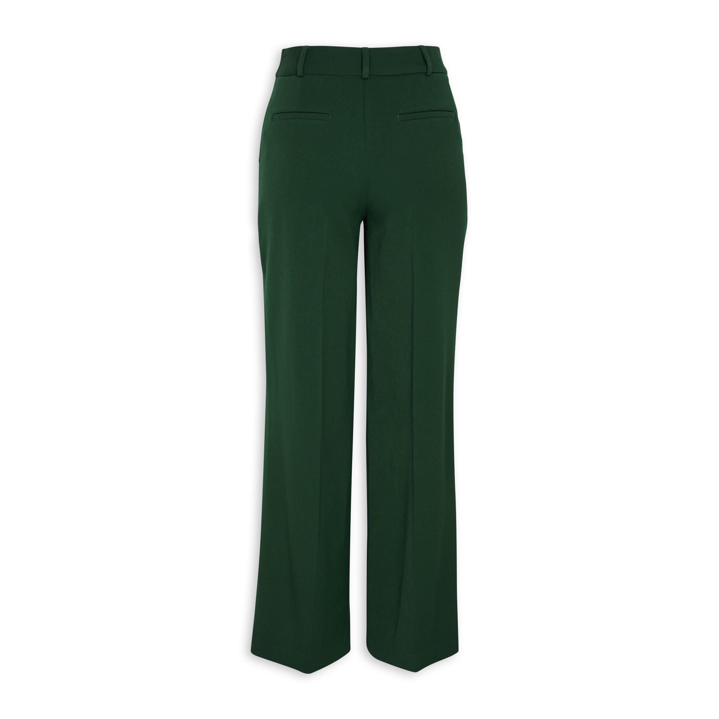 Forest green hotsell wide leg pants