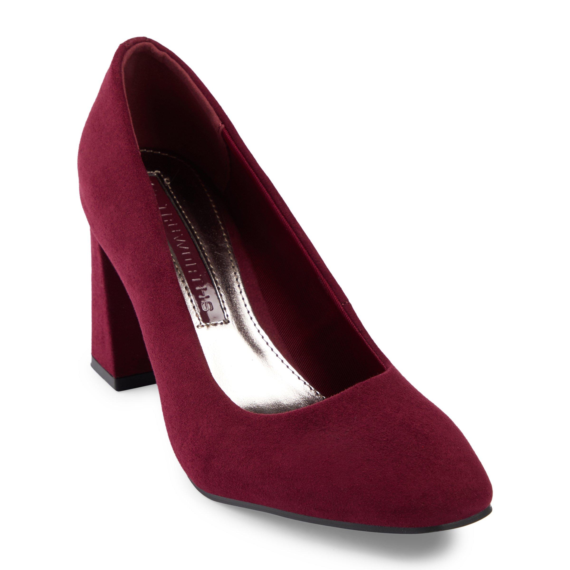 Maroon colour outlet heels