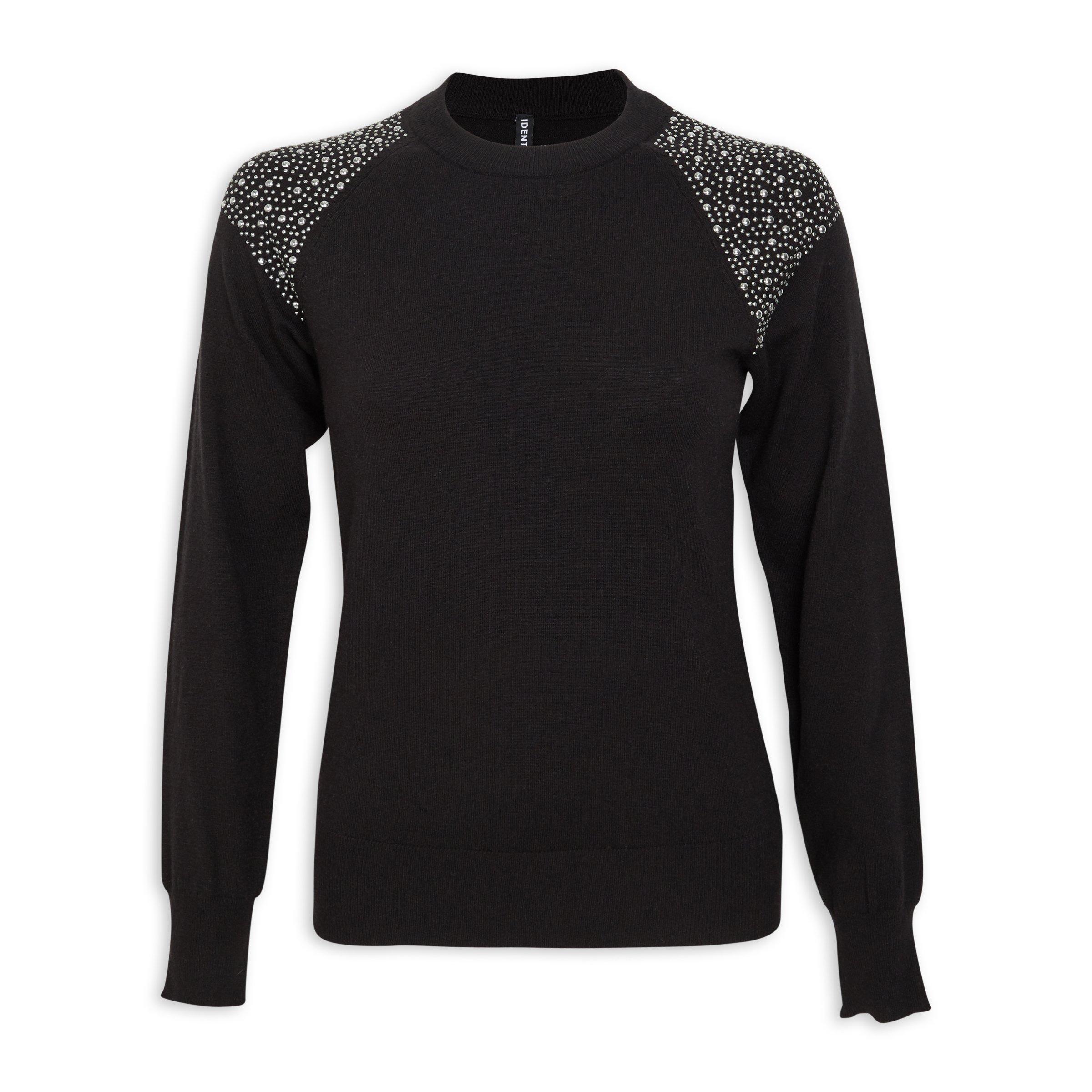 Black clearance studded jumper