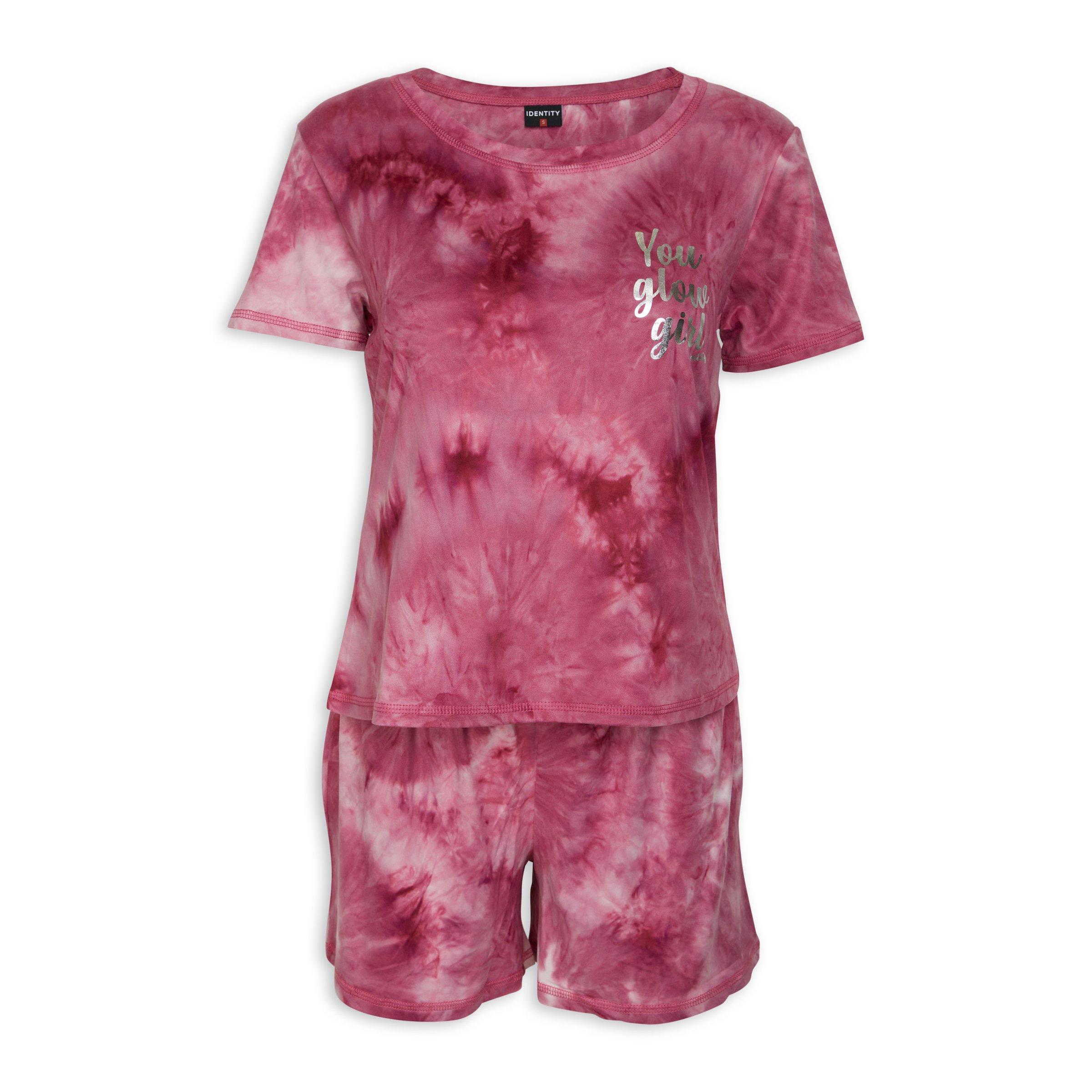 Pink Tie Dye Pyjama Set (3064958)