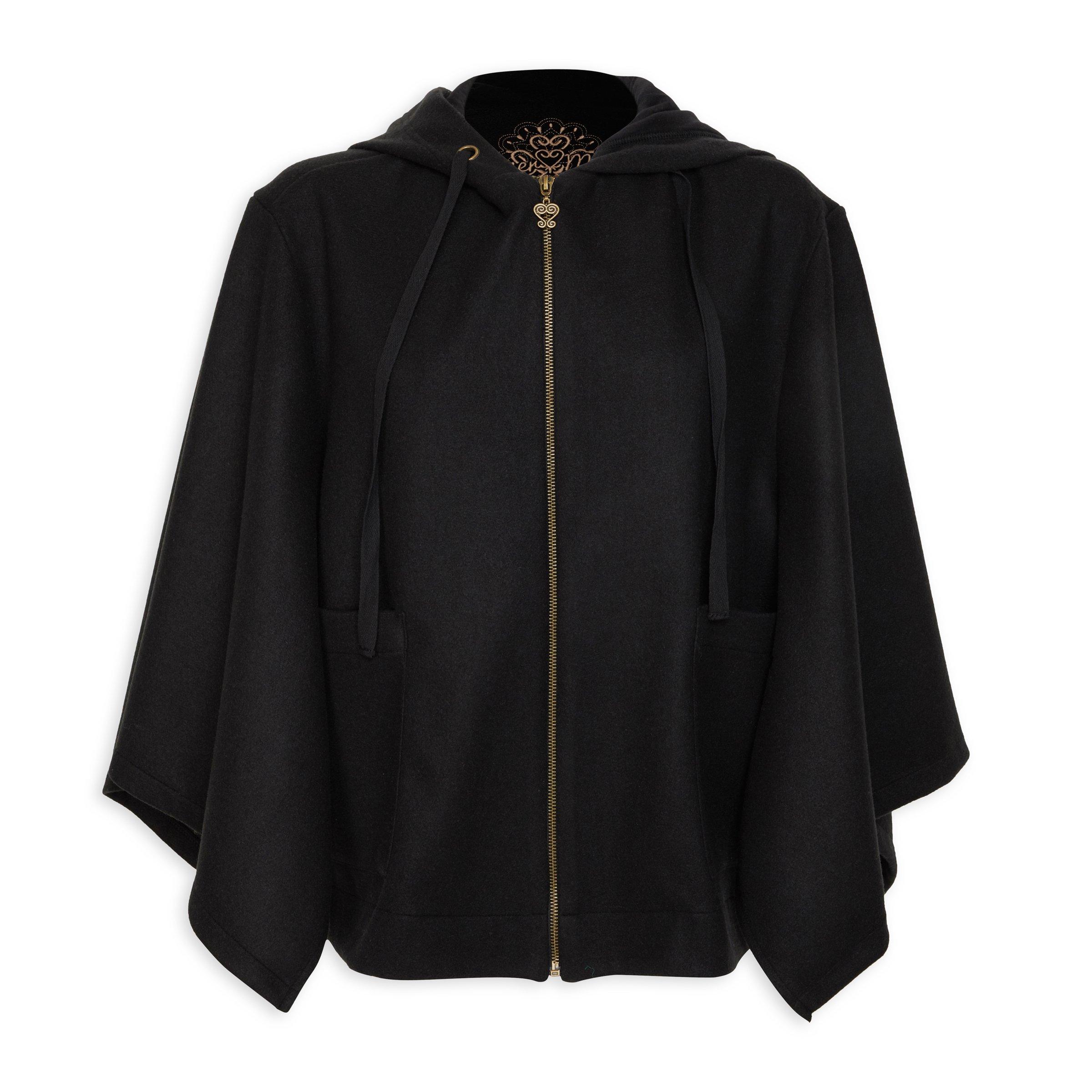 Black clearance cape jacket