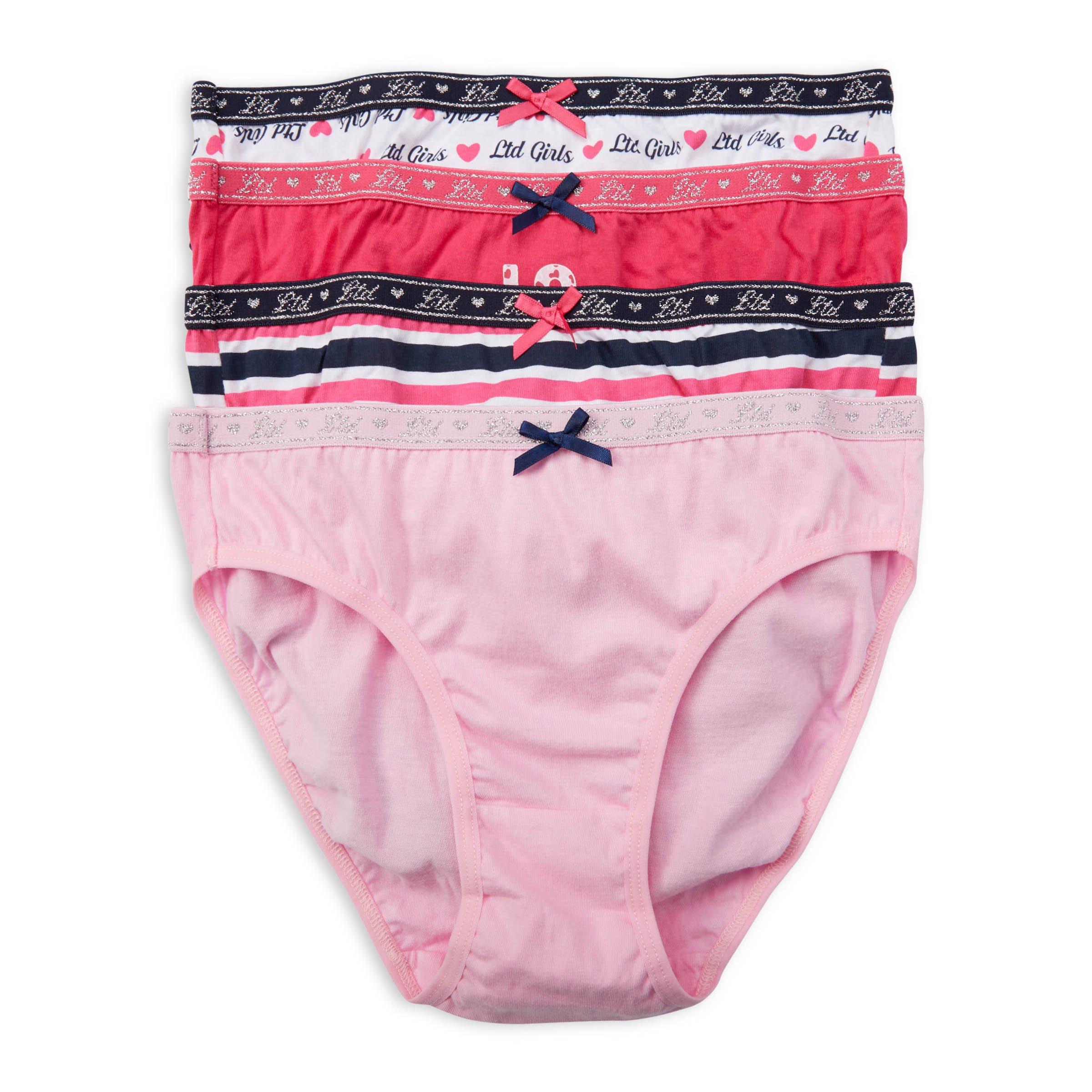 RUFINA 8547 - Pack of 5 - Girls Bikini Briefs Panties Soft Underwear Kids Size  7-14 Years - Strip Assorted Colors (Small) : : Clothing, Shoes &  Accessories