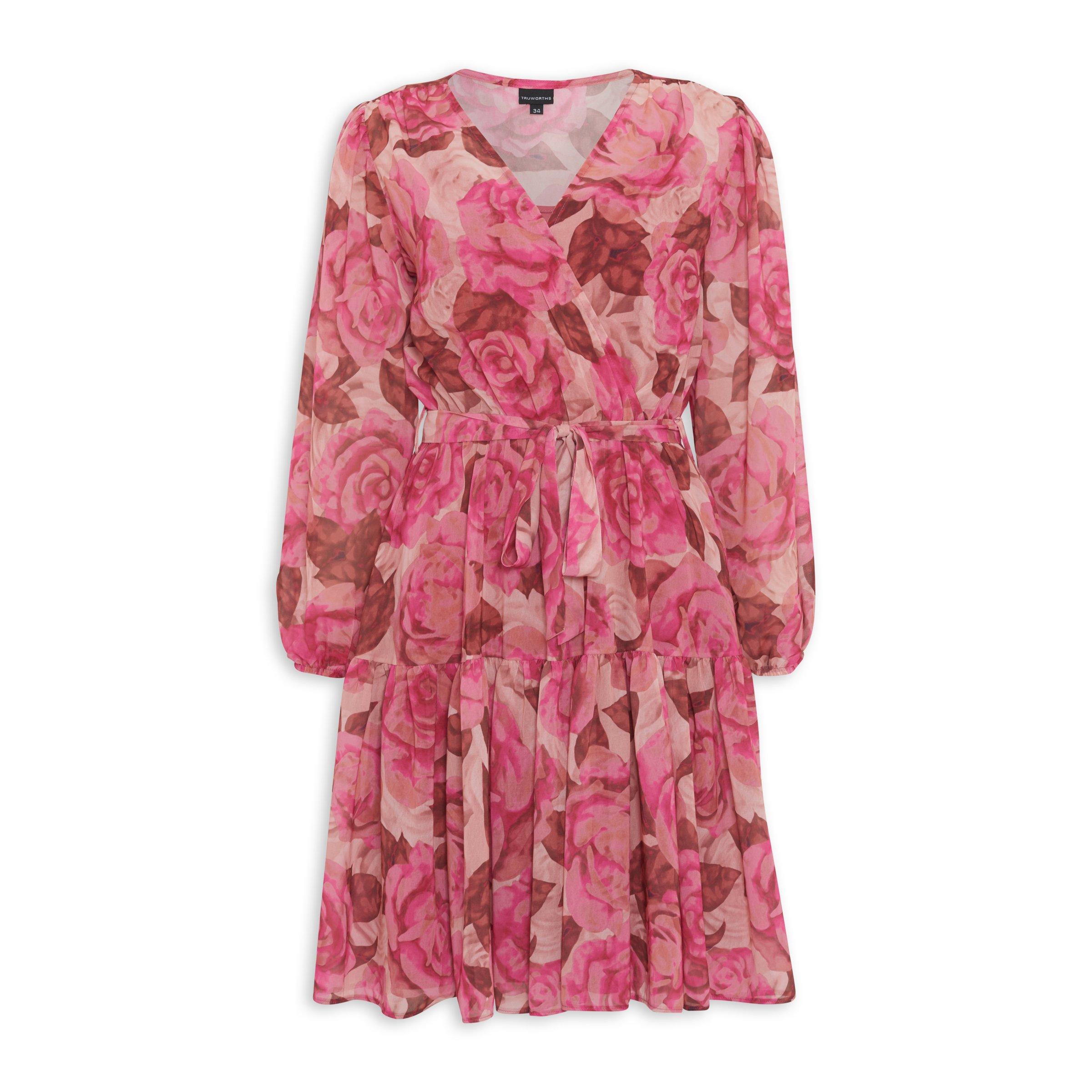 Pink floral outlet dress