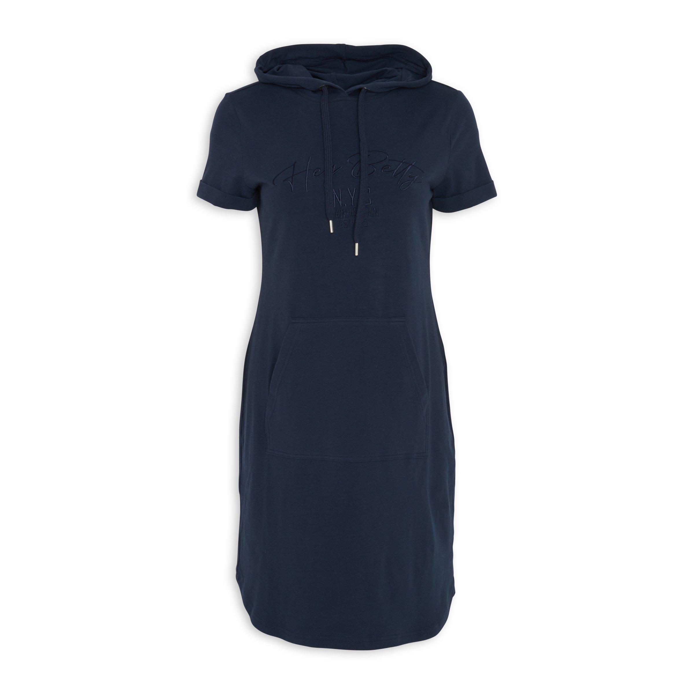 Navy blue clearance hoodie dress