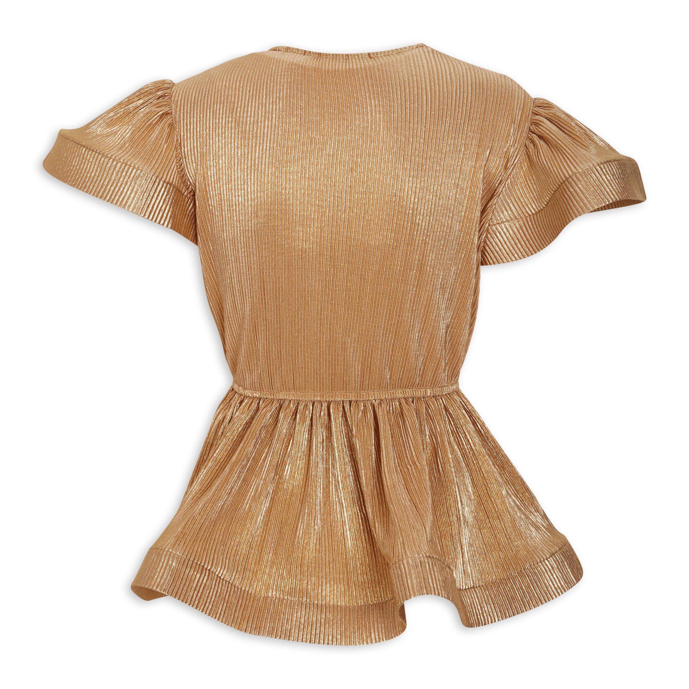 Gold 2024 peplum top