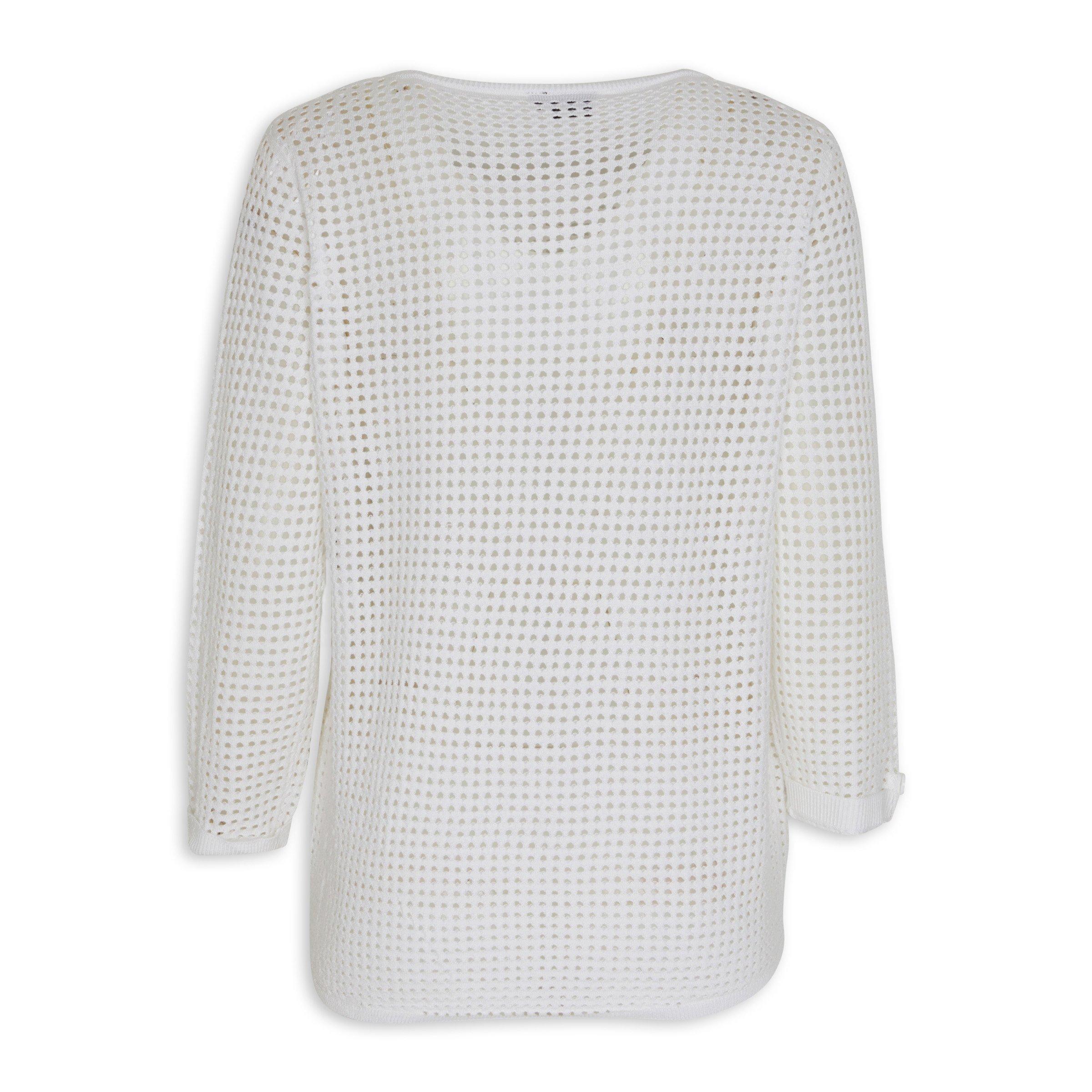White Mesh Sweater 3066677 Truworths