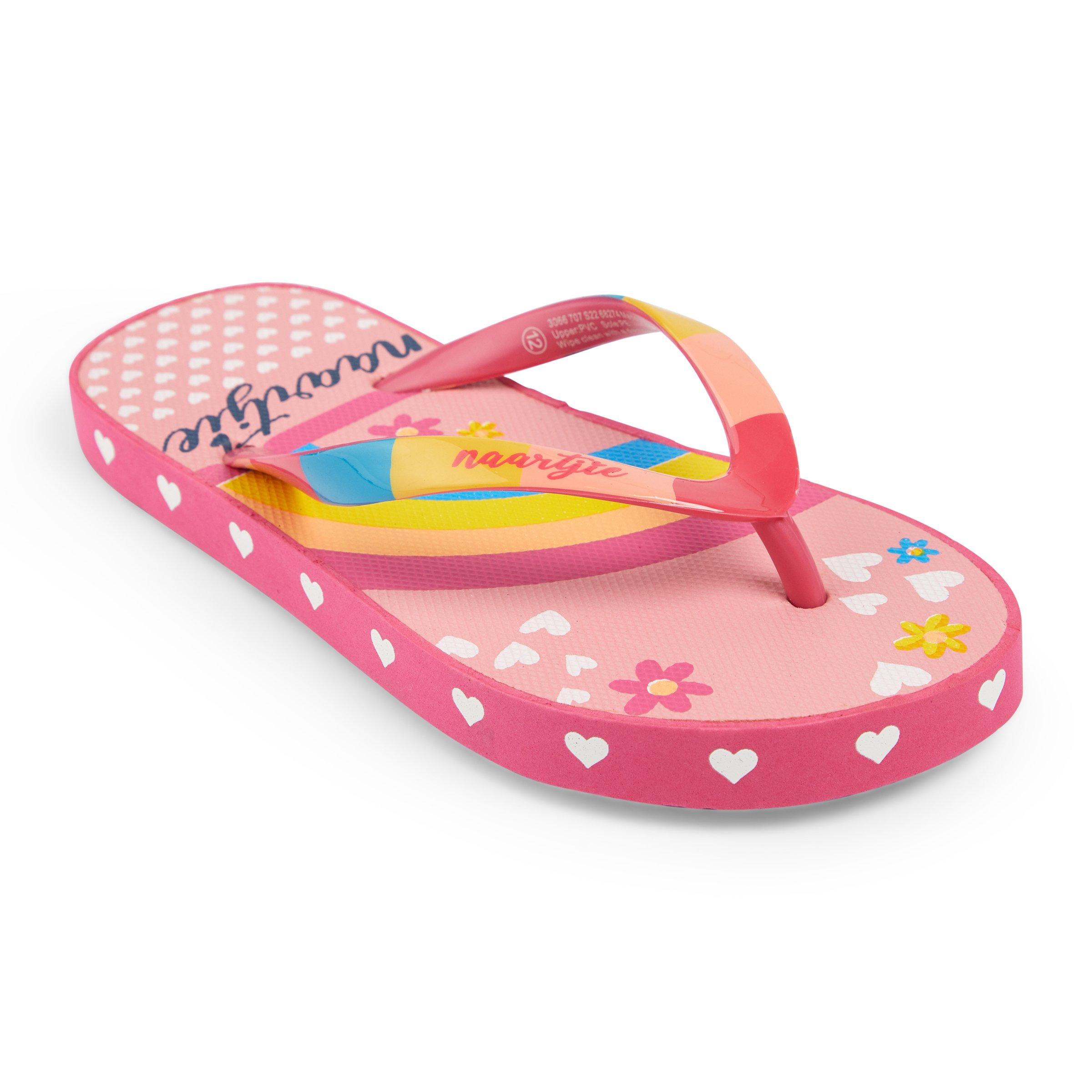 Girls rainbow clearance flip flops