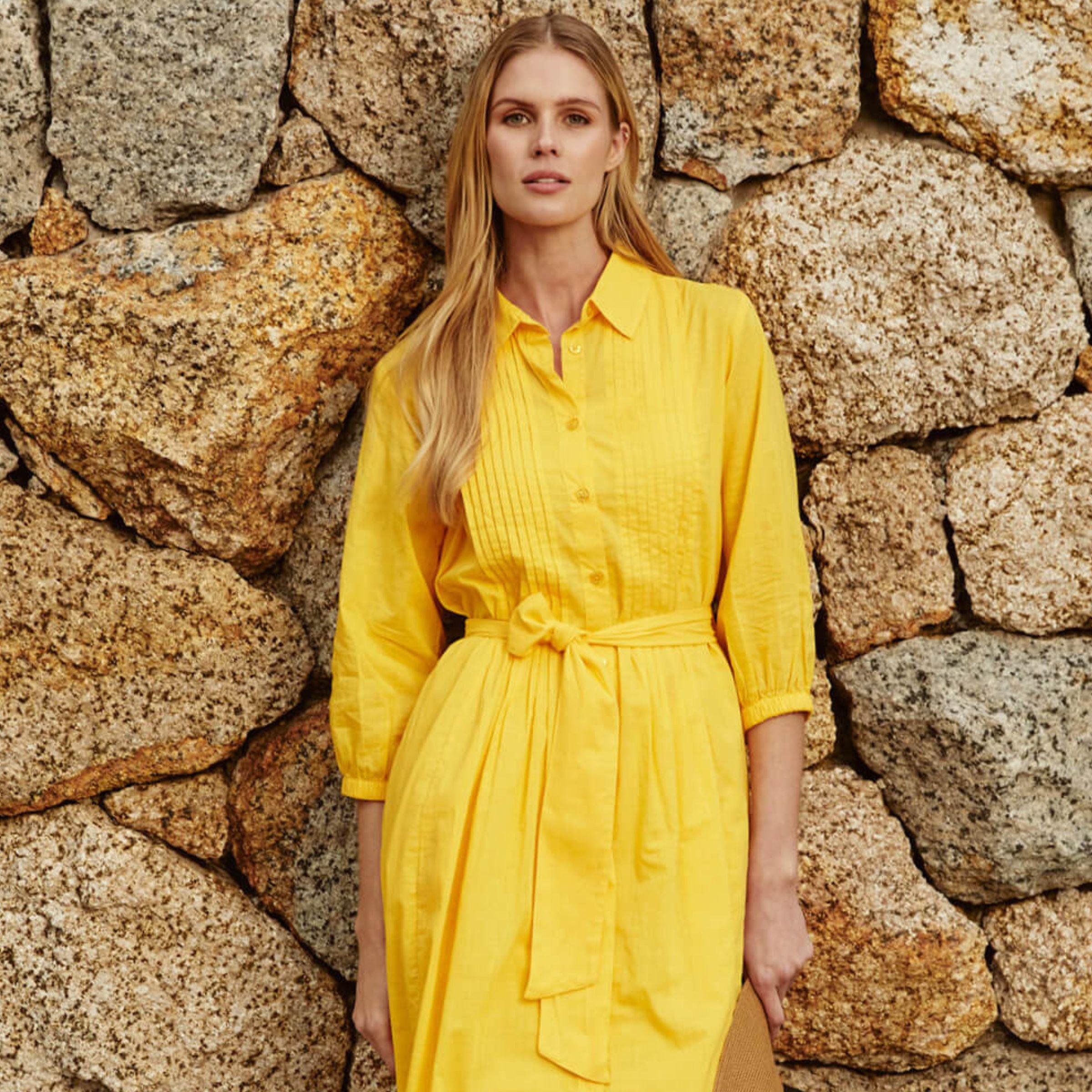 Yellow deals tunic dress