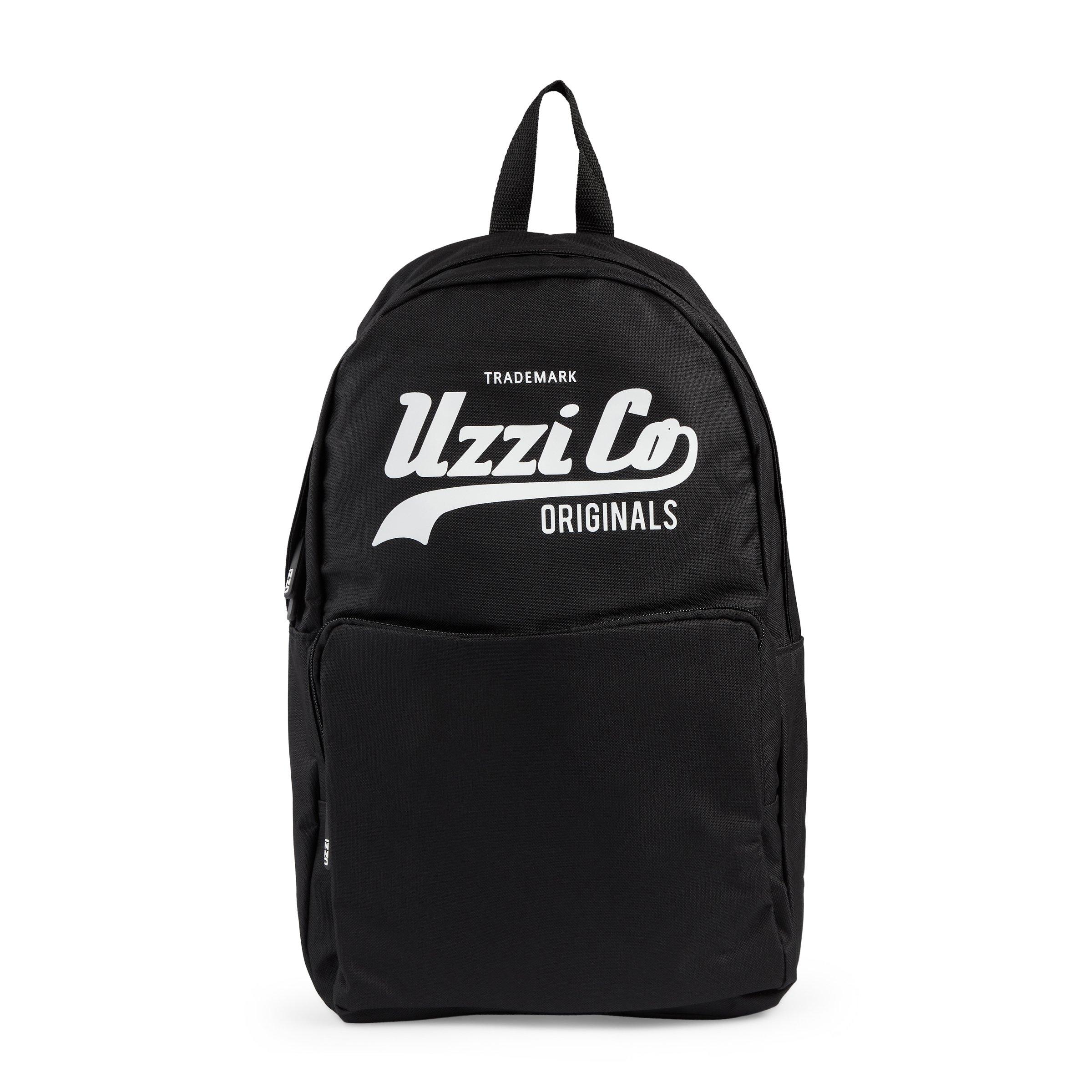 Branded black online backpack