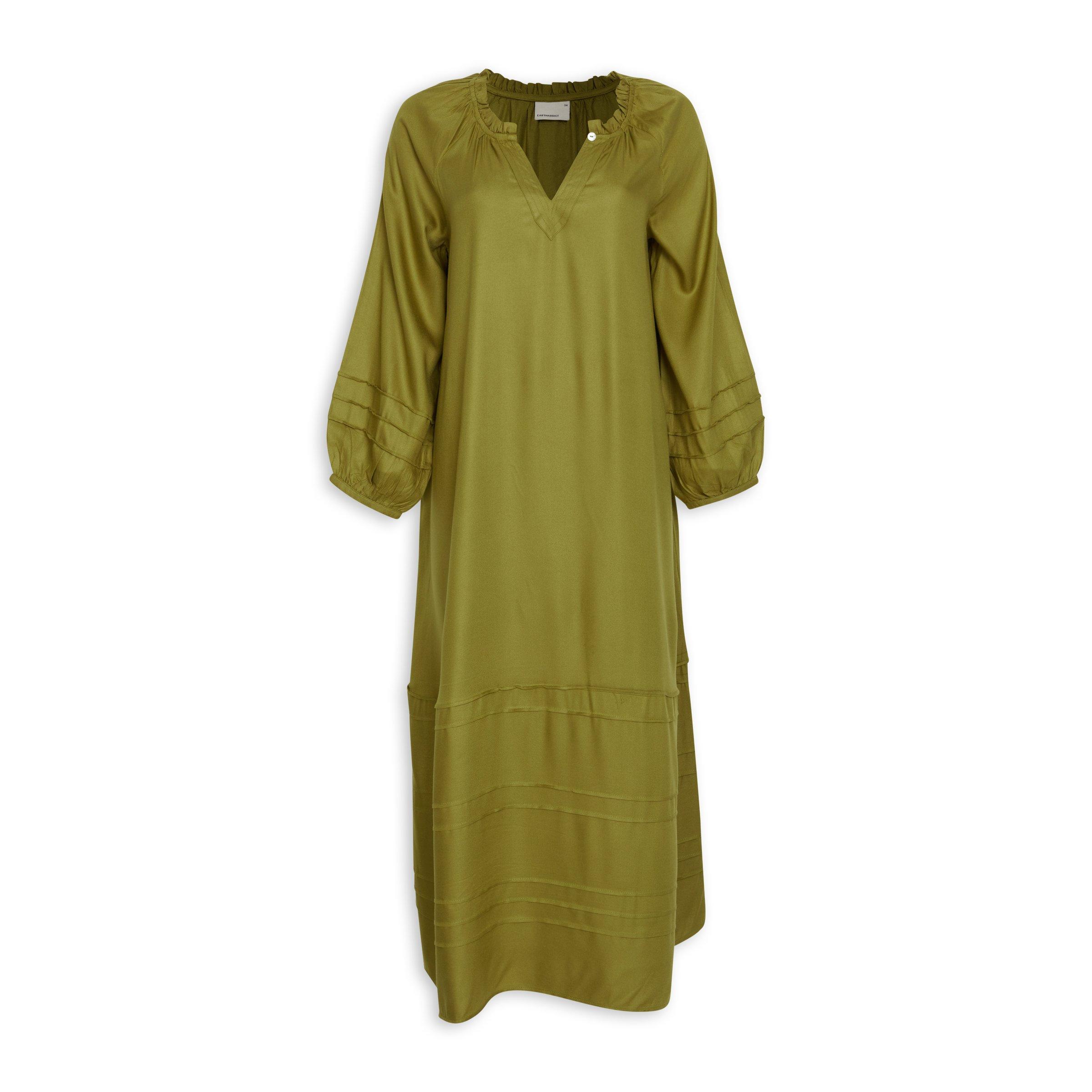 knee length dresses for ladies Maxi linen dress AGRA in White main image 1