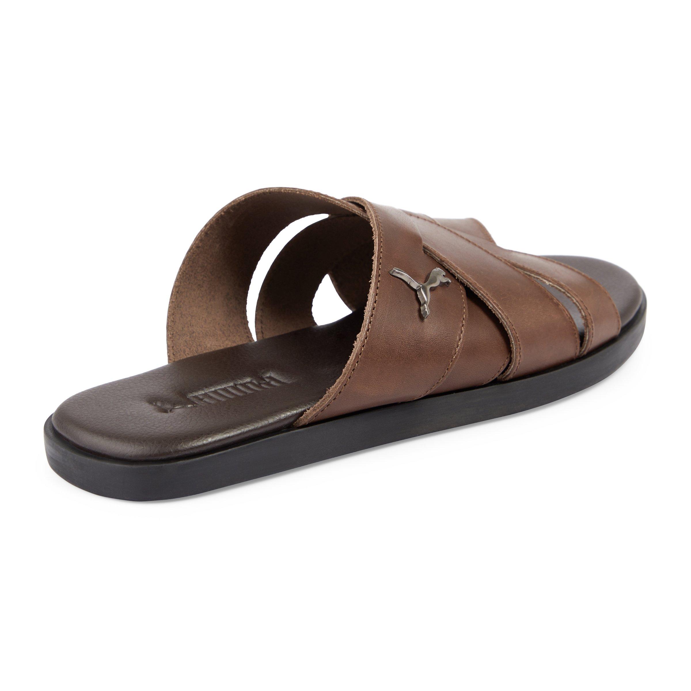 Puma store sandals brown