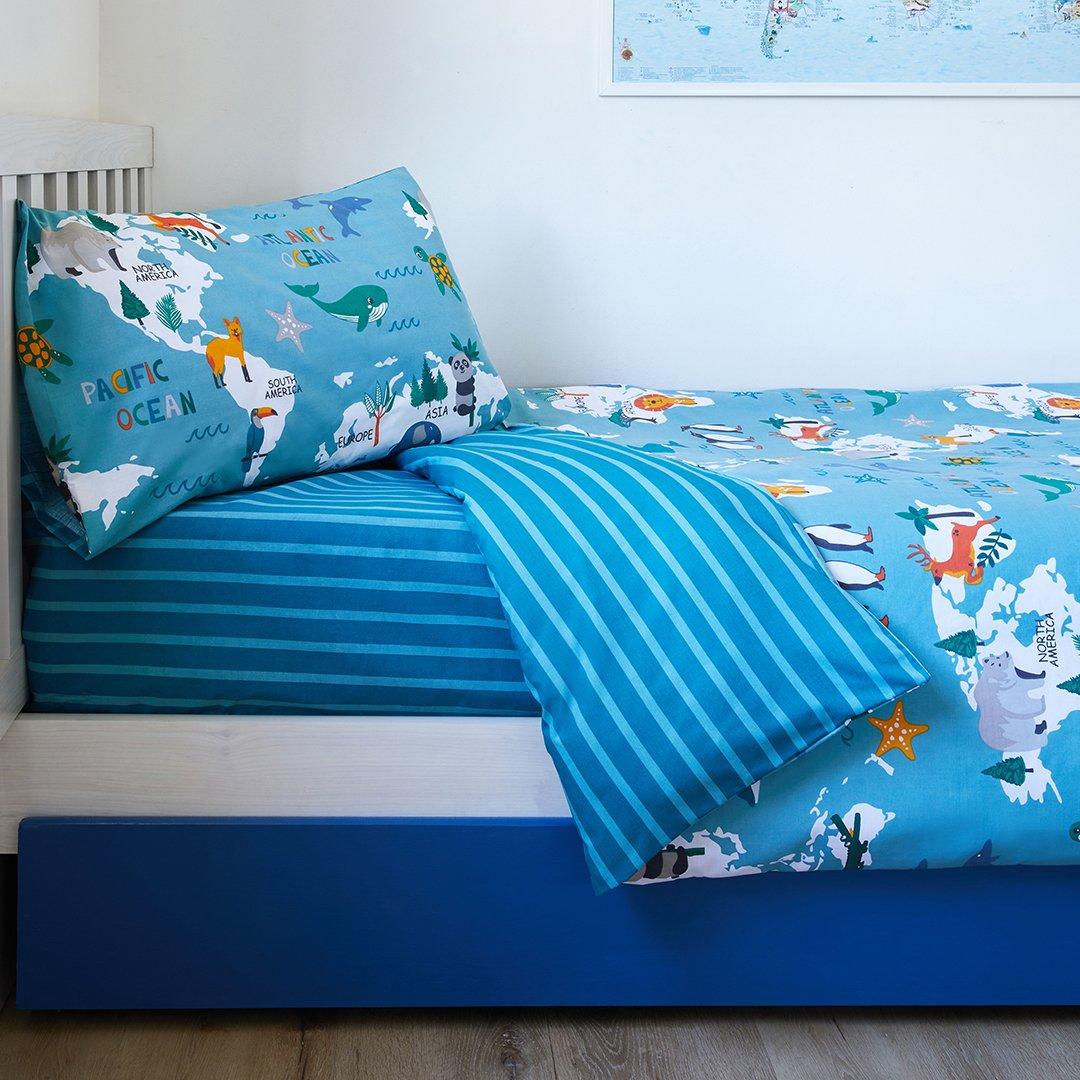 Boys blue duvet on sale cover