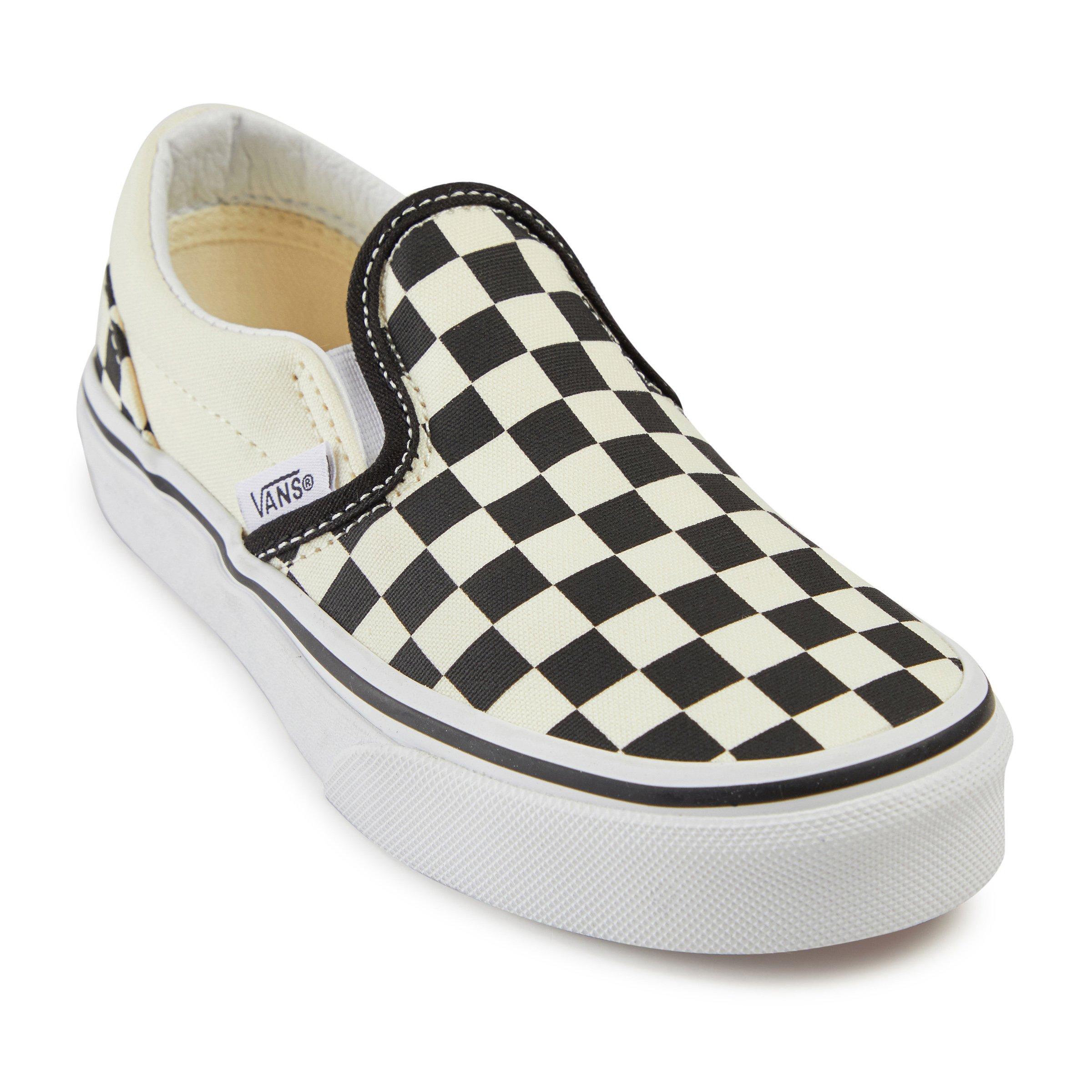 Kids checkerboard slip hot sale on vans