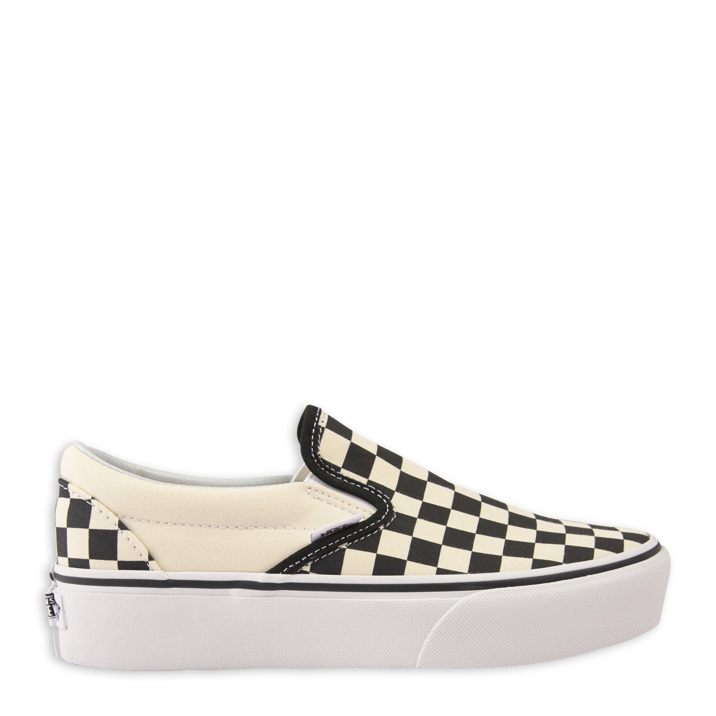 Womens platform deals checkered vans