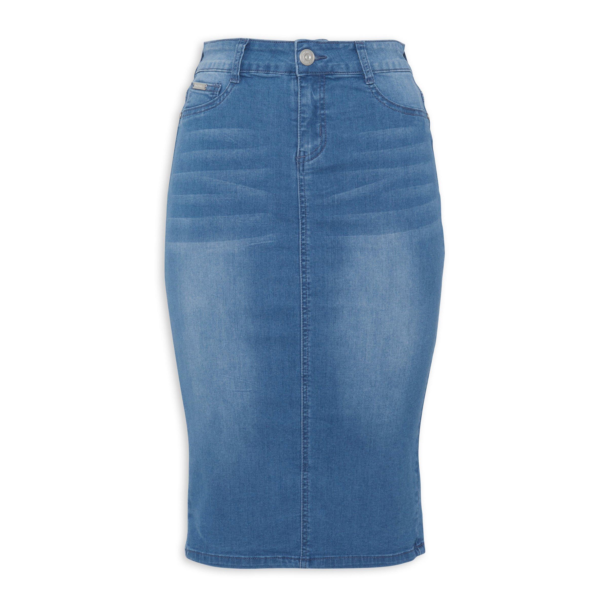 Indigo Denim Pencil Skirt 3069169 Identity
