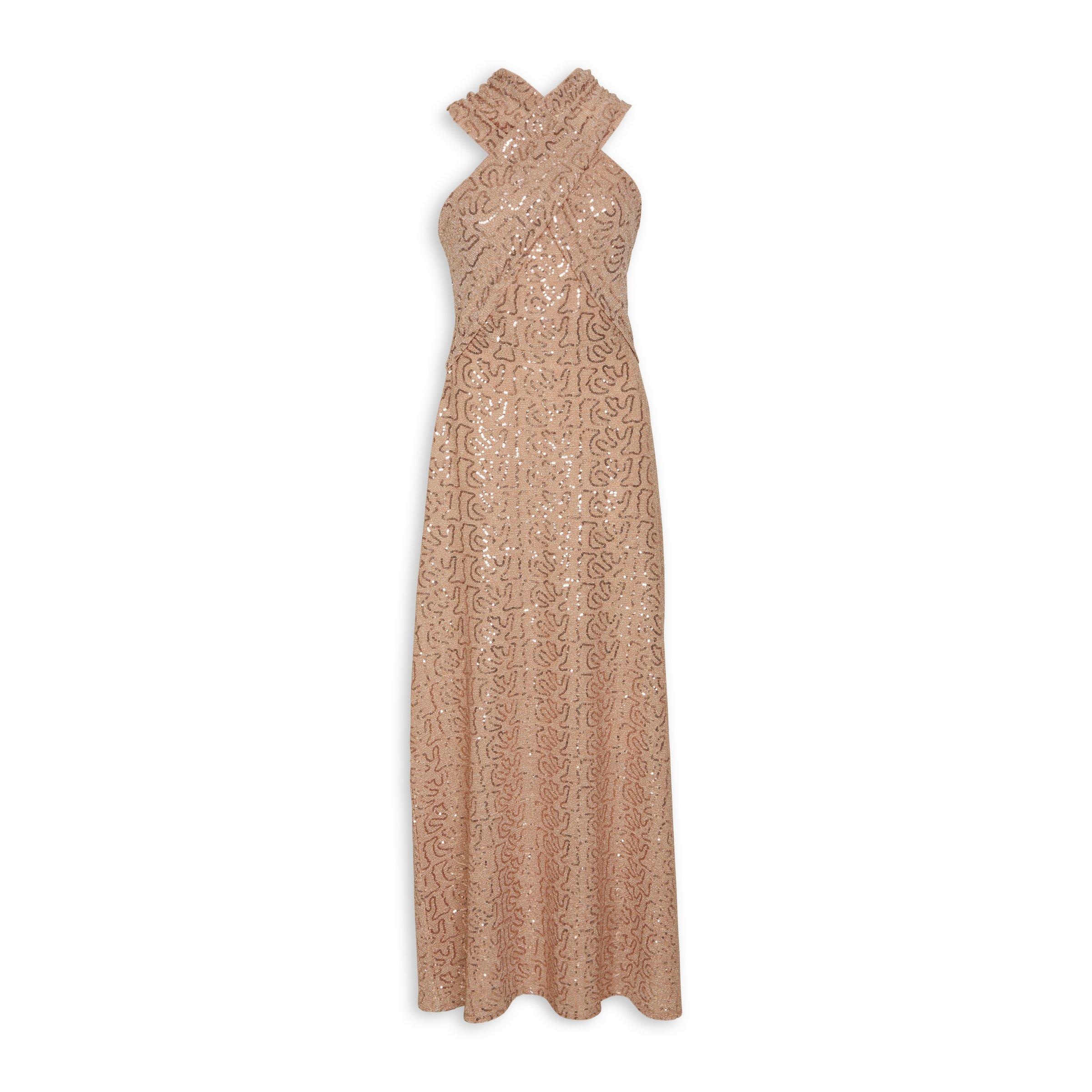 Gold Wrap Evening Dress 3069196 Truworths