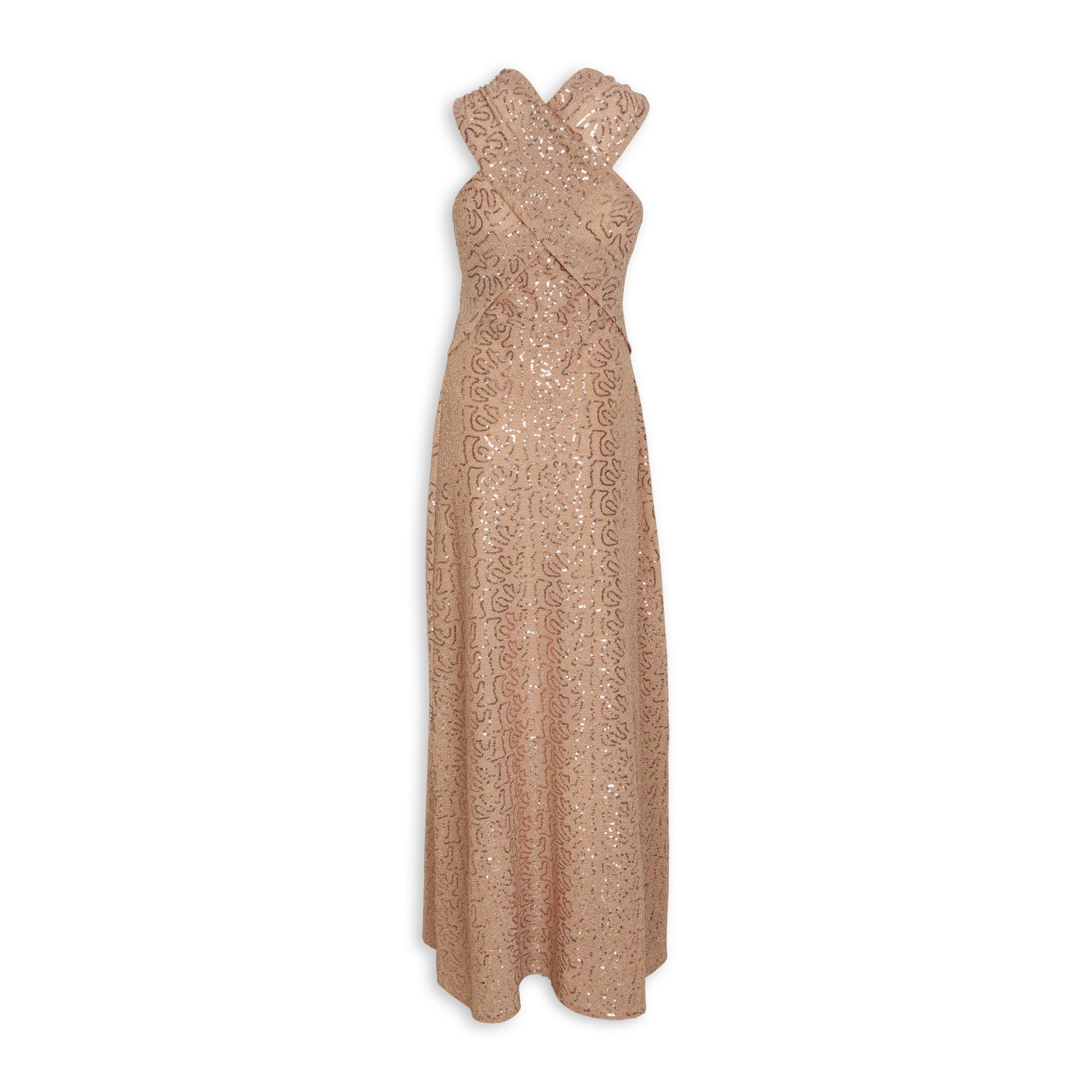 Gold Wrap Evening Dress 3069196 Truworths