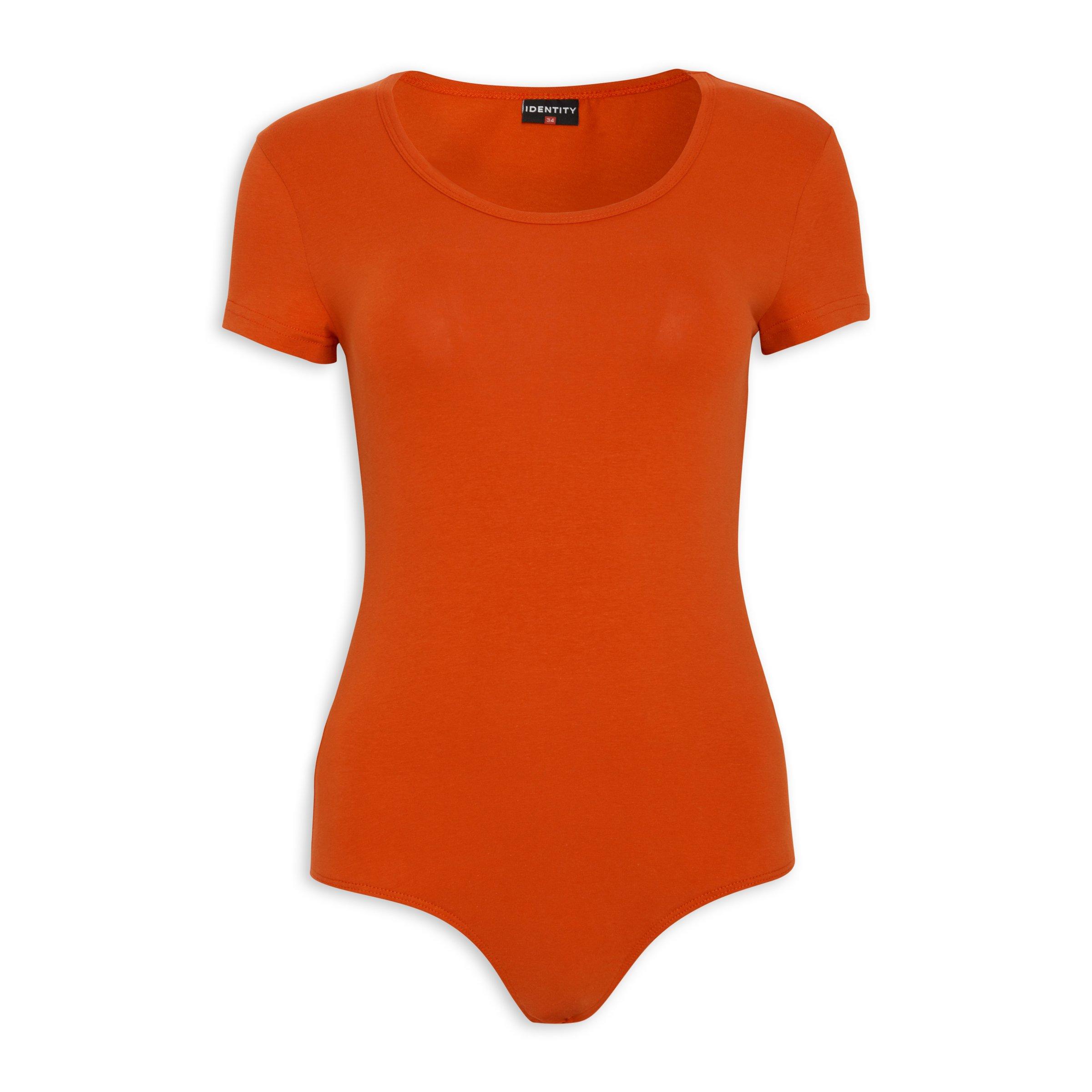 Orange bodysuit deals